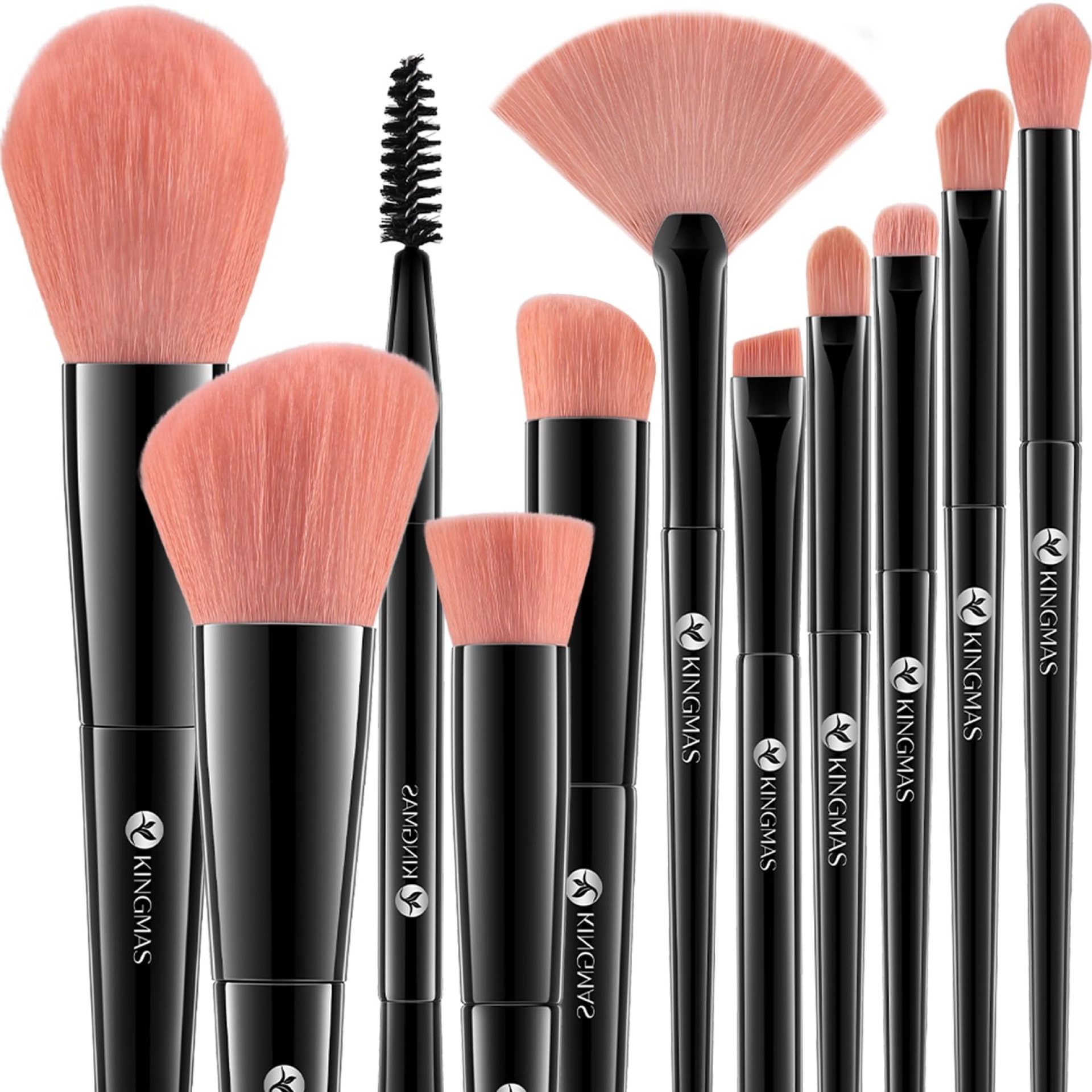 KINGMAS 10 Pieces Makeup Brushes, Premium Face and Eye Makeup Brush Set – Vegan & Cruelty-Free Brushes – Ultra-Soft KINGMAS 10 Pieces Makeup Brushes, Premium Face and Eye Makeup Brush Set – Vegan & Cruelty-Free Brushes – Ultra-Soft