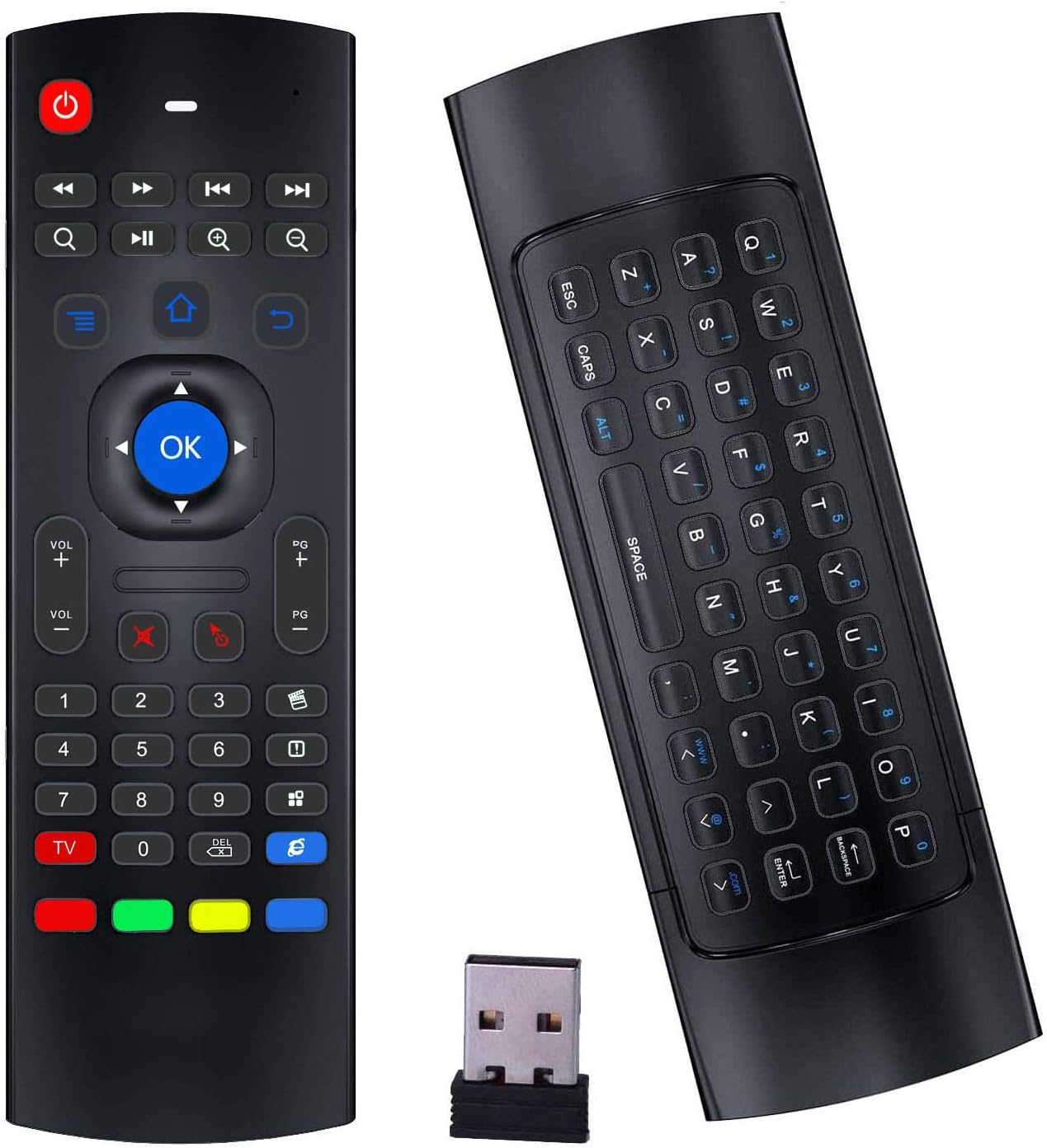 Air Mouse Remote, Rock&Rown MX3 Pro 2.4G Android Box Remote with Mini Wireless Keyboard,Compatible for Android TV/Box/IPTV/Android Projector/HTPC/Xbox/Raspberry Pi Air Mouse Remote, Rock&Rown MX3 Pro 2.4G Android Box Remote with Mini Wireless Keyboard,Compatible for Android TV/Box/IPTV/Android Projector/HTPC/Xbox/Raspberry Pi