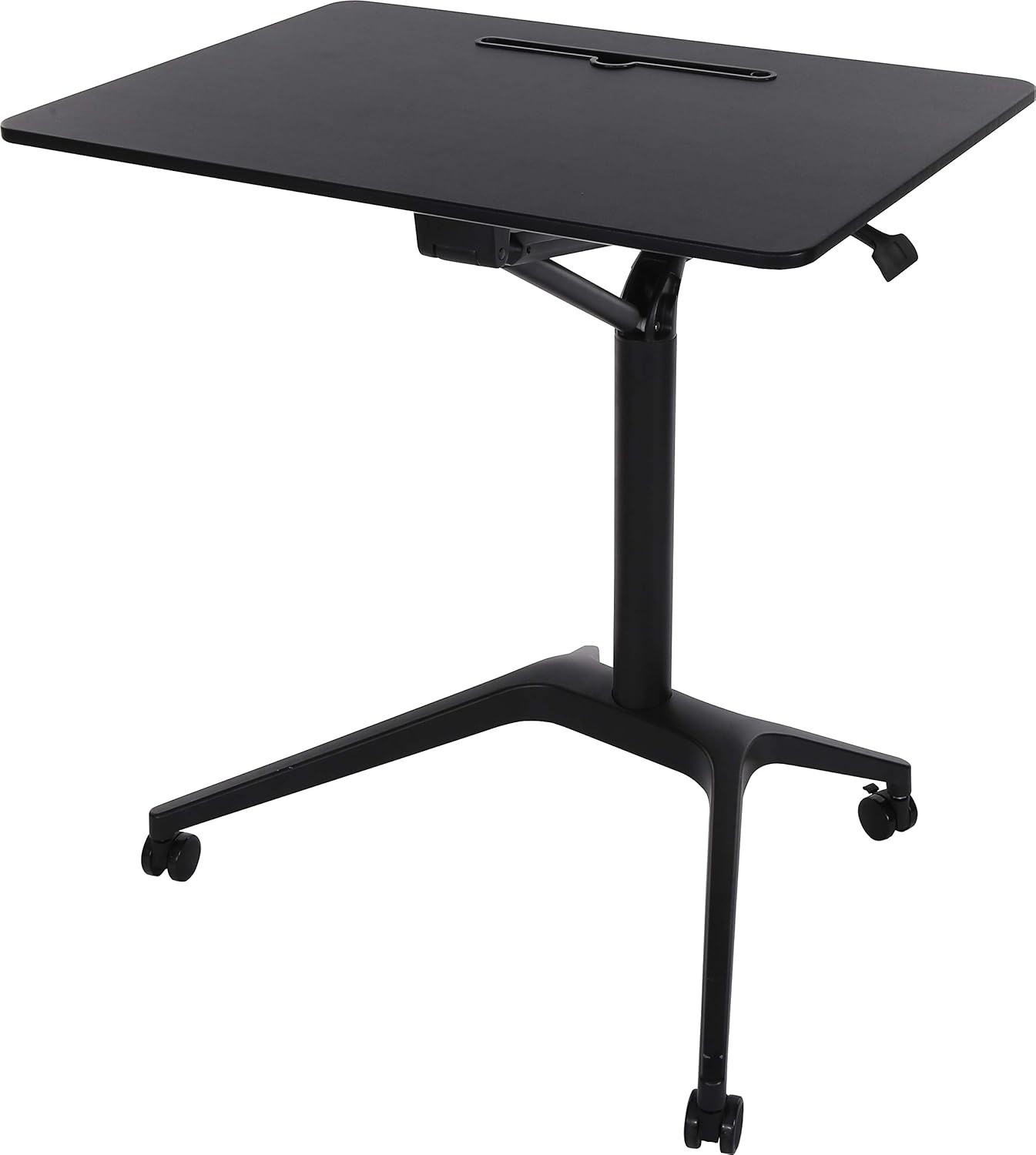 ApexDesk Mobile Pneumatic Laptop Rolling Desk 28” Wide Desktop 33.5” to 45.5” Height Adjustable Sit-to-Stand Ergonomic Design with Tablet Slot & Lockable Wheels for Office & Classroom ApexDesk Mobile Pneumatic Laptop Rolling Desk 28” Wide Desktop 33.5” to 45.5” Height Adjustable Sit-to-Stand Ergonomic Design with Tablet Slot & Lockable Wheels for Office & Classroom