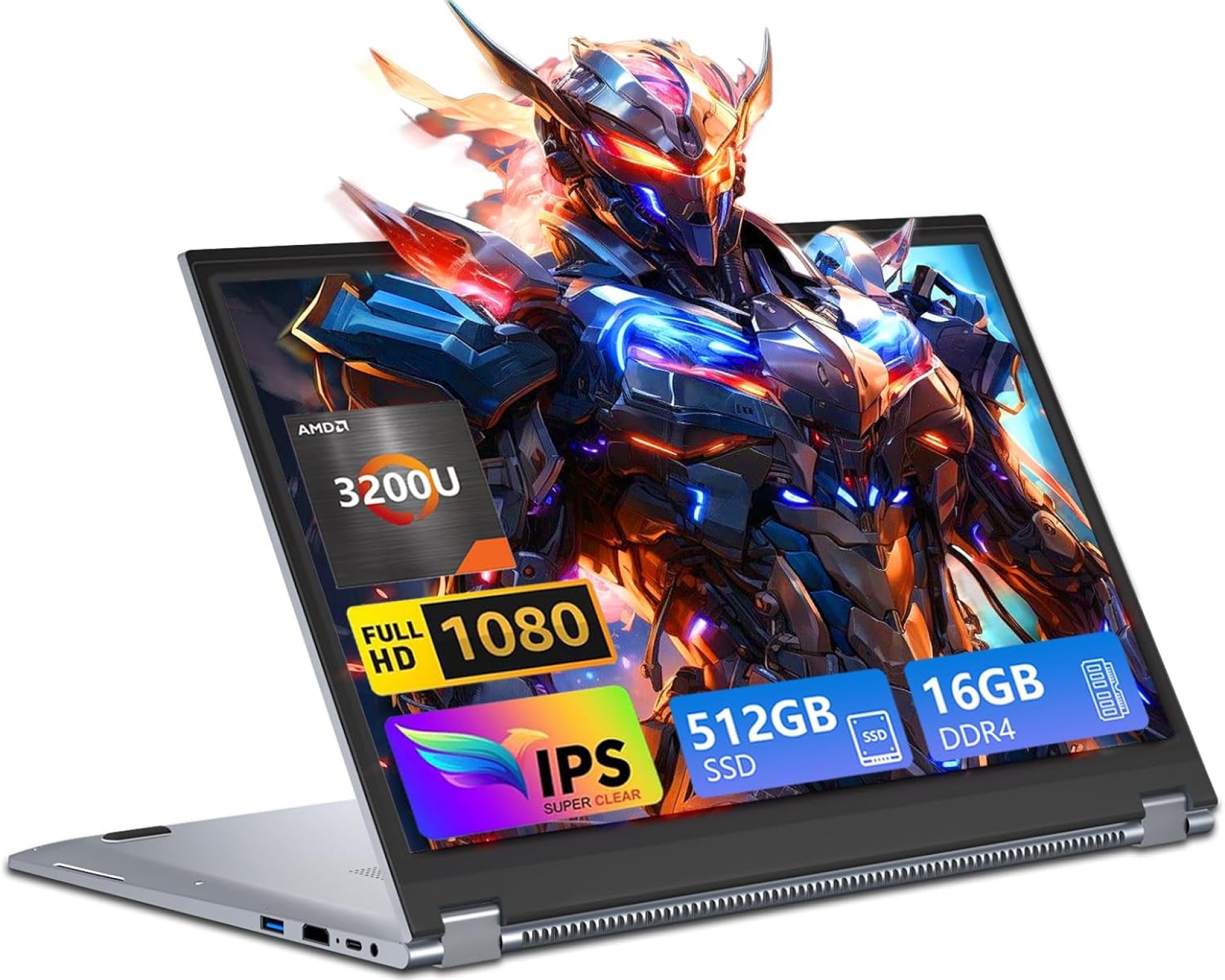 15.6 inch 2 in 1 Laptop, Touchscreen Laptop Computer with with AMD R3-3200U(Up to 3.5 GHz),16GB RAM 512GB SSD,1920X1080 FHD, Backlit Keyboard Fingerprint Unlock Laptops,360° Rotating Touch Screen 15.6 inch 2 in 1 Laptop, Touchscreen Laptop Computer with with AMD R3-3200U(Up to 3.5 GHz),16GB RAM 512GB SSD,1920X1080 FHD, Backlit Keyboard Fingerprint Unlock Laptops,360° Rotating Touch Screen