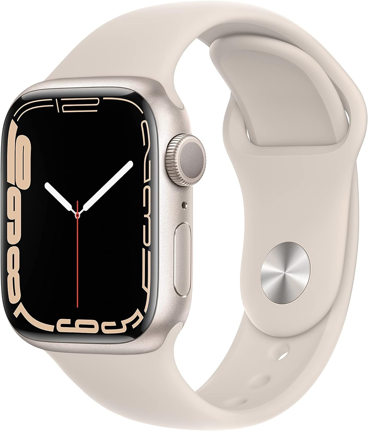 Apple Watch Series 7 (GPS, 41mm) Starlight Aluminum Case with Starlight Sport Band, Regular (Renewed) Apple Watch Series 7 (GPS, 41mm) Starlight Aluminum Case with Starlight Sport Band, Regular (Renewed)