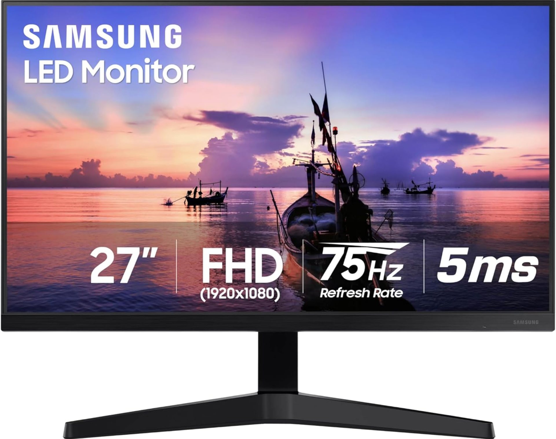 Samsung 27′ T35F Series FHD 1080p Computer Monitor, 75Hz, IPS Panel, HDMI, VGA (D-Sub), AMD FreeSync, Wall Mountable, Game Mode, 3-Sided Border-Less, Eye Care, LF27T350FHNXZA Samsung 27′ T35F Series FHD 1080p Computer Monitor, 75Hz, IPS Panel, HDMI, VGA (D-Sub), AMD FreeSync, Wall Mountable, Game Mode, 3-Sided Border-Less, Eye Care, LF27T350FHNXZA