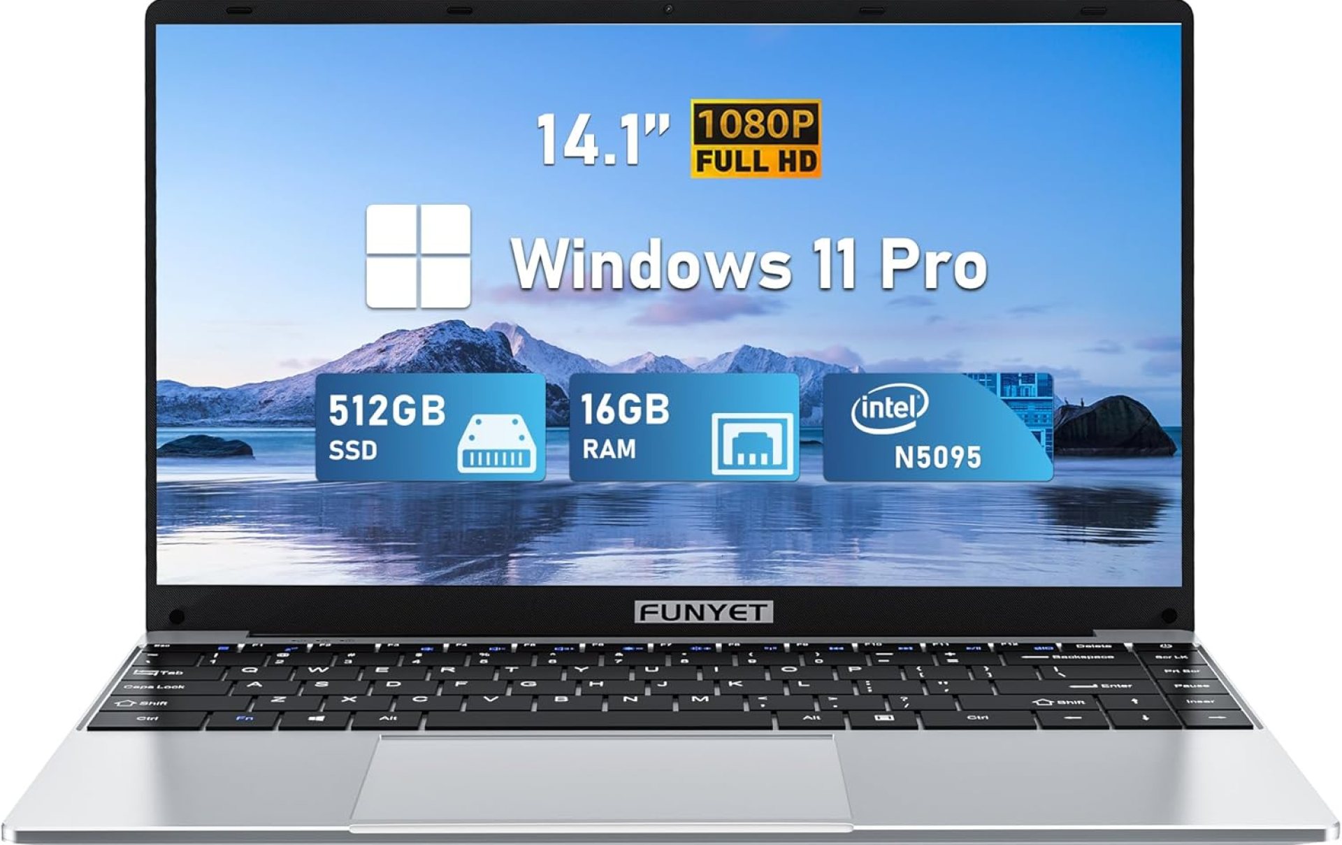 14 Inch Gaming Laptop, Laptop Computer 2025 Windows 11 Pro, 16GB RAM 512GB SSD, Intel 11th Gen N5095 Processor(up to 2.9 GHz), FHD 1920 x 1080 14 Inch Gaming Laptop, Laptop Computer 2025 Windows 11 Pro, 16GB RAM 512GB SSD, Intel 11th Gen N5095 Processor(up to 2.9 GHz), FHD 1920 x 1080