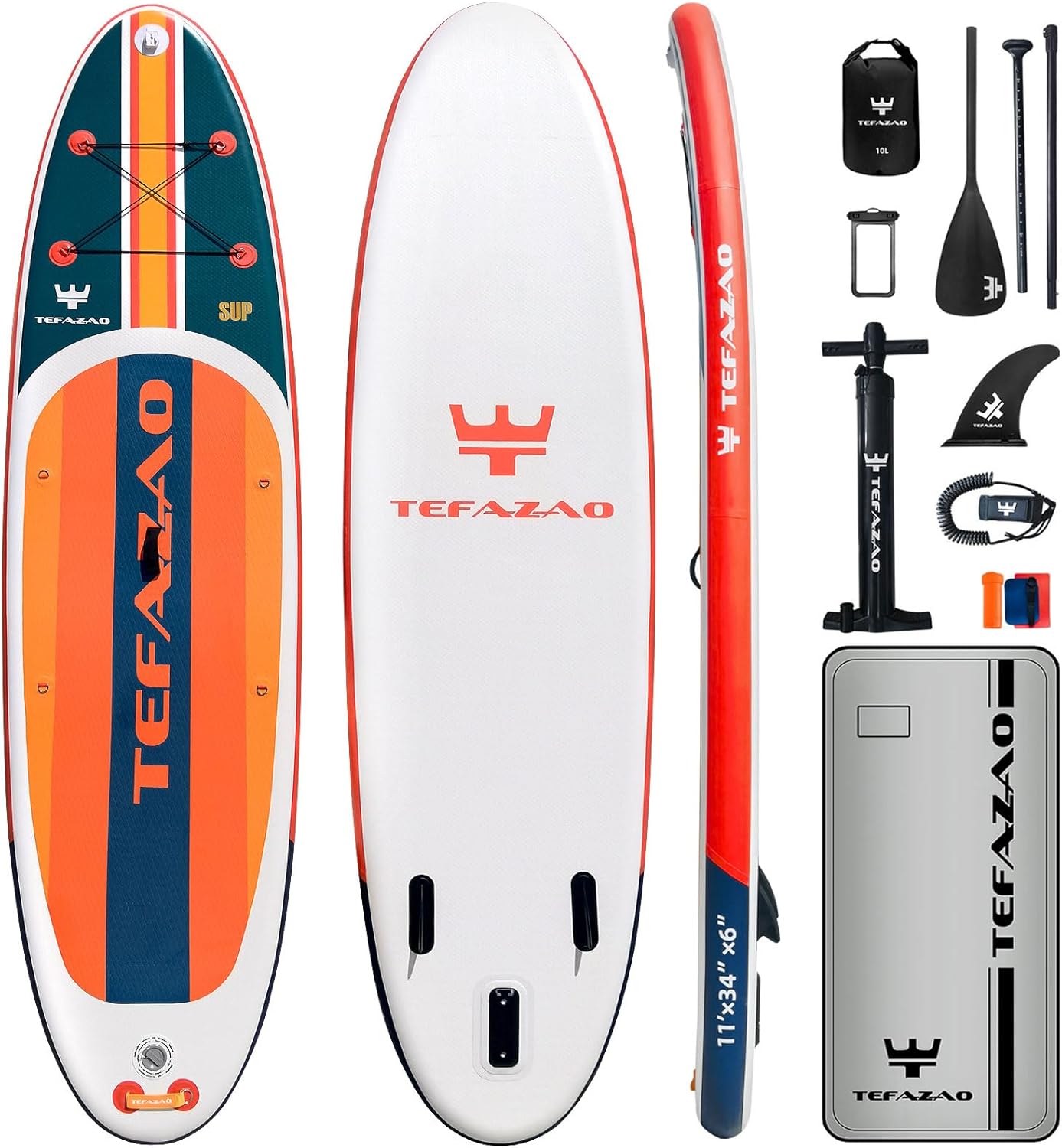 34” Wide Inflatable Stand Up Paddle Board, 400lbs Capacity SUP Board with Premium Paddle Board Accessories, 100L Backpack, Dry Bag, Adj Paddle with for Adults 34” Wide Inflatable Stand Up Paddle Board, 400lbs Capacity SUP Board with Premium Paddle Board Accessories, 100L Backpack, Dry Bag, Adj Paddle with for Adults