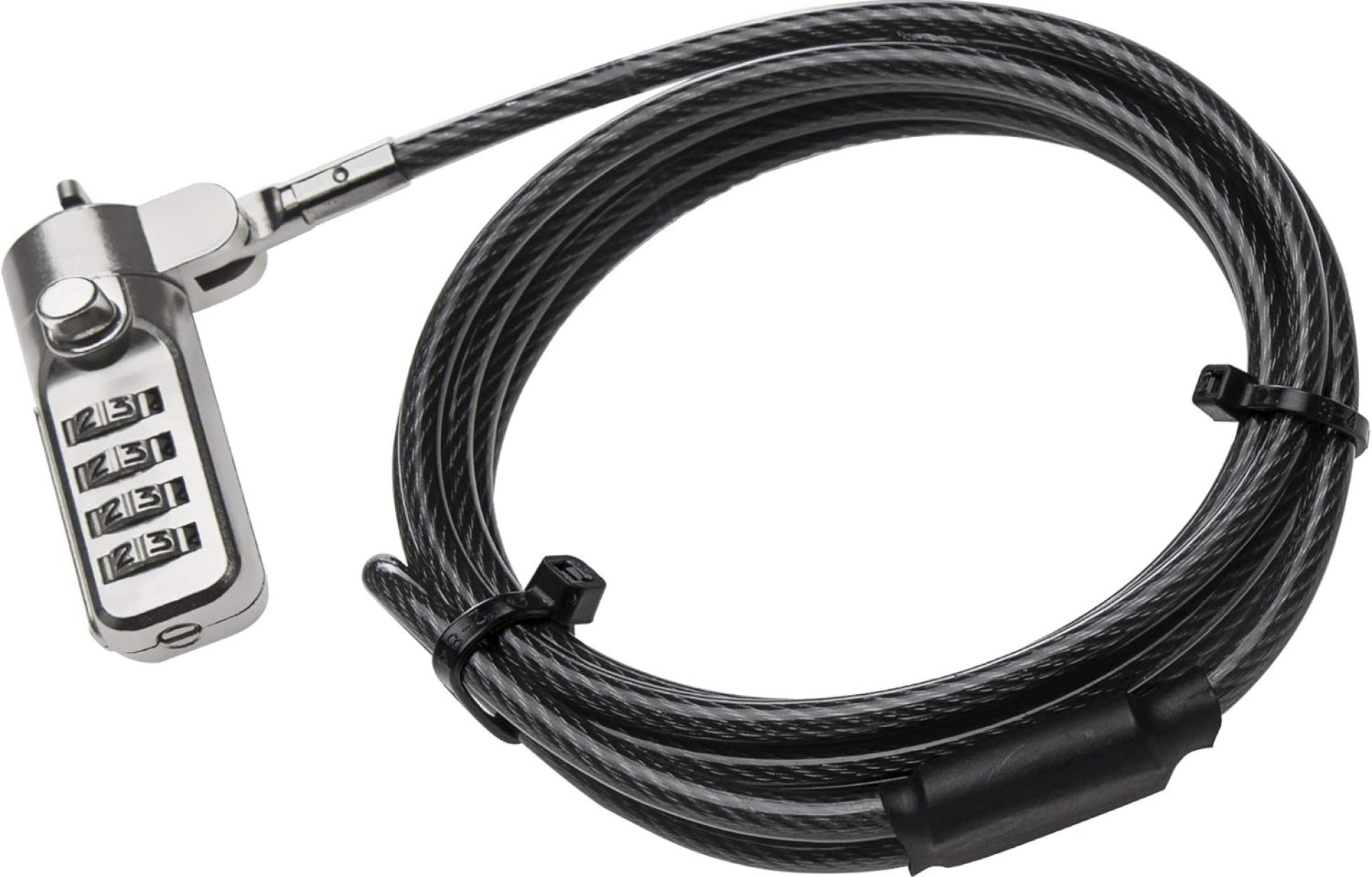 Amazon Basics Combination, 6-Foot Carbon Steel Cable Lock for Laptop, PC, Monitors, Projectors, Docks Amazon Basics Combination, 6-Foot Carbon Steel Cable Lock for Laptop, PC, Monitors, Projectors, Docks
