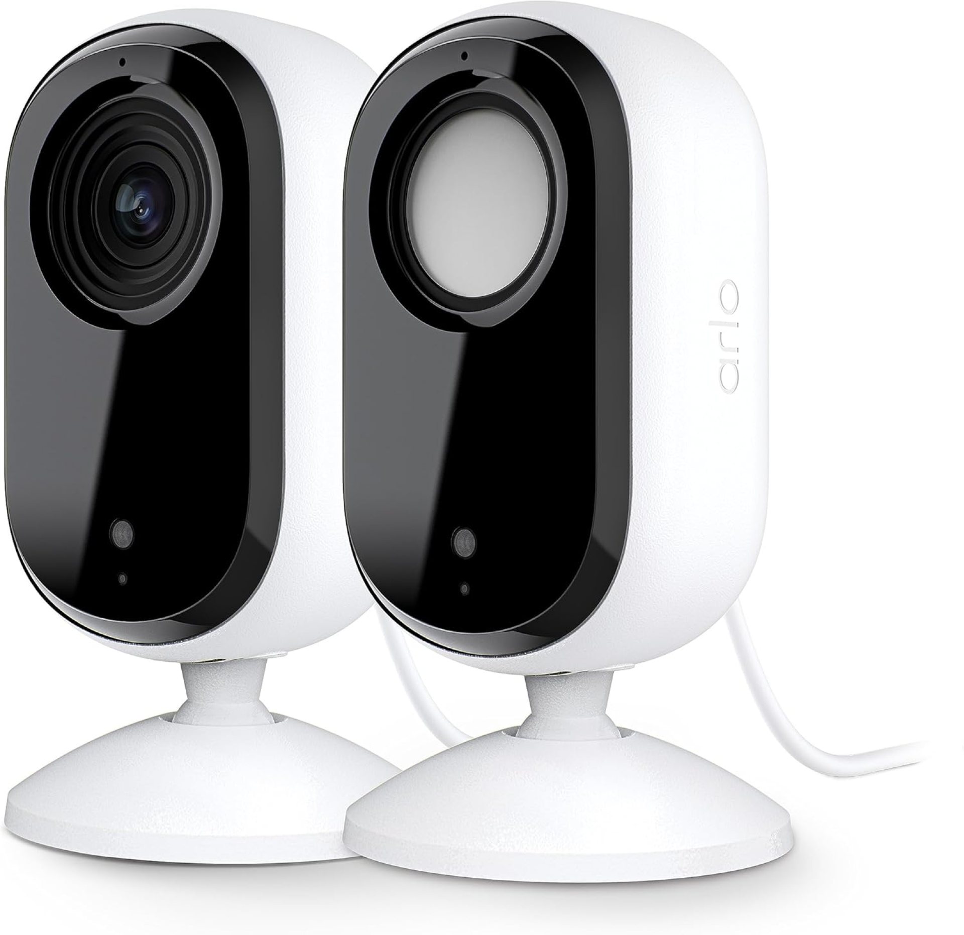 Arlo Essential Security Camera 2K | Indoor Only| 2nd Gen | Baby Monitor & Pet Camera | Wired Automated Privacy Shield, 2-Way Audio, Night Vision, Live Stream, Motion Alerts & Notifications White,2 Cam Arlo Essential Security Camera 2K | Indoor Only| 2nd Gen | Baby Monitor & Pet Camera | Wired Automated Privacy Shield, 2-Way Audio, Night Vision, Live Stream, Motion Alerts & Notifications White,2 Cam