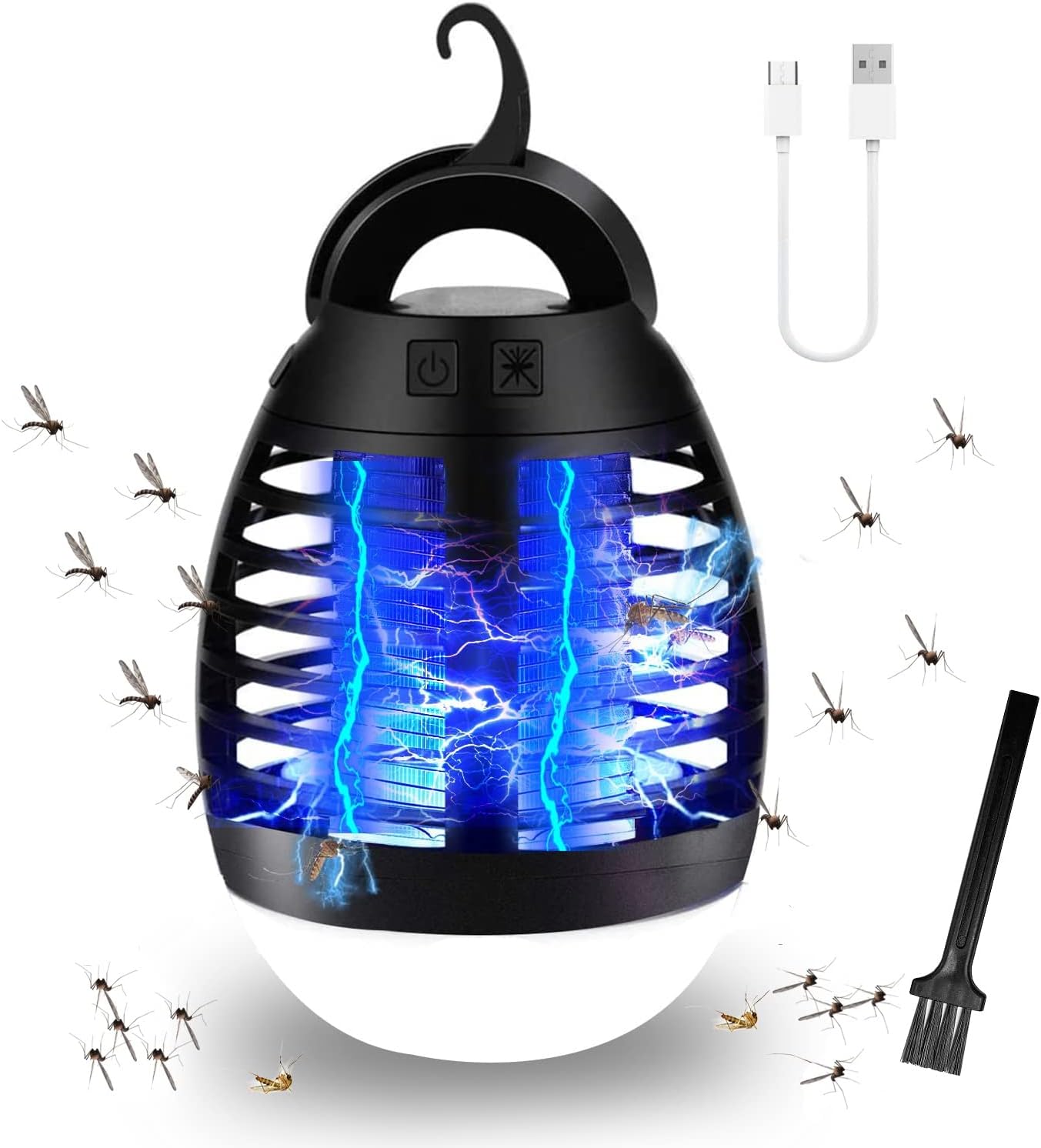 Bug Zapper Outdoor Mosquito Killer Lamp Portable Bug Zapper Rechargeable Camping Bug Zapper IP66 Waterproof Cordless Bug Zapper for Tent, Camping Accessories, Camping Gear Must Haves Bug Zapper Outdoor Mosquito Killer Lamp Portable Bug Zapper Rechargeable Camping Bug Zapper IP66 Waterproof Cordless Bug Zapper for Tent, Camping Accessories, Camping Gear Must Haves