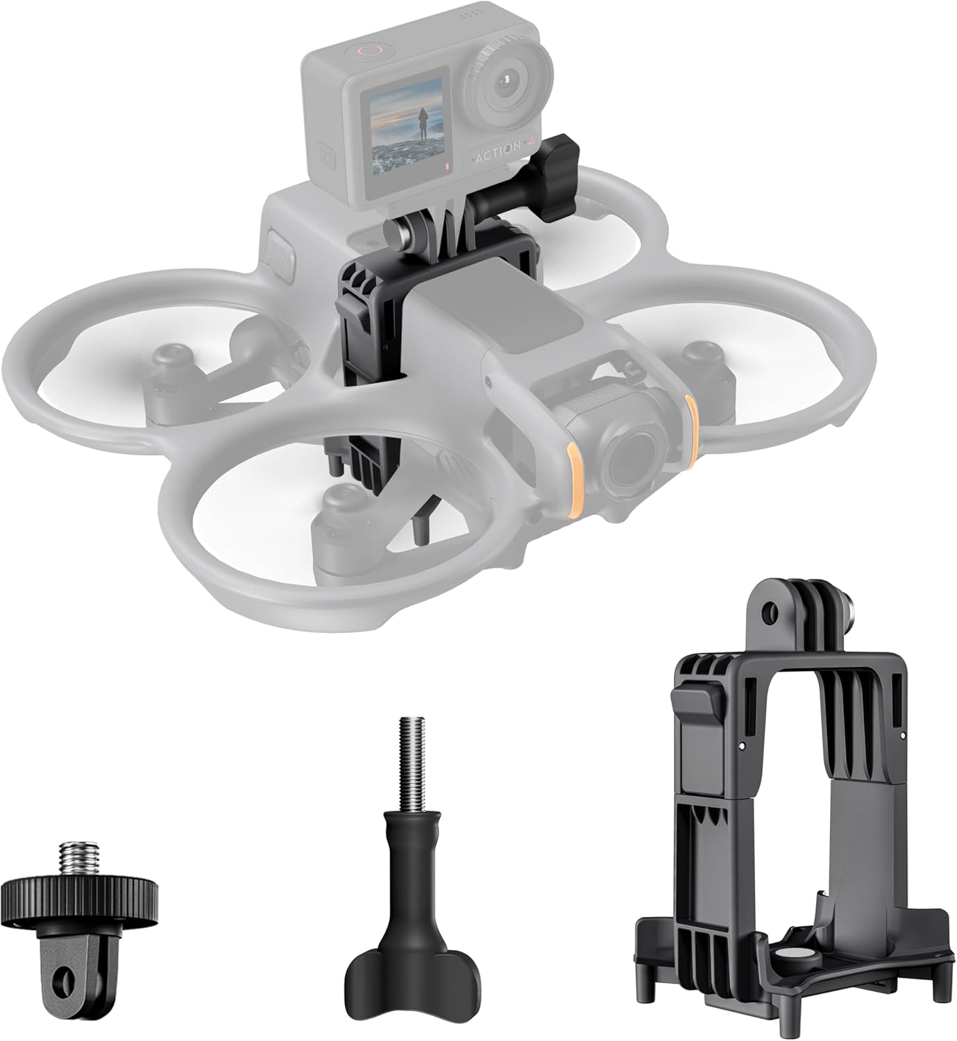 Avata 2 Camera Mount Extension Carry Mount with 1/4 Screw Adapter for DJI Avata 2 Accessories,Suitable for Action5 pro,for Gopro,Drone Camera Holder Avata 2 Camera Mount Extension Carry Mount with 1/4 Screw Adapter for DJI Avata 2 Accessories,Suitable for Action5 pro,for Gopro,Drone Camera Holder