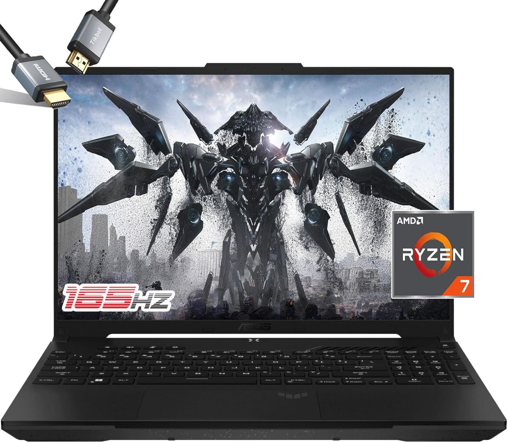 ASUS TUF Gaming Laptop A16 – AMD Ryzen 7 7735HS – RX7700S Beat RTX 3060-16 WUXGA 165Hz Display – RGB Backlit Keyboard – Thunderbolt 4 – Webcam – HDMI Cable – 2024 (32GB RAM |2TB PCIe SSD) ASUS TUF Gaming Laptop A16 – AMD Ryzen 7 7735HS – RX7700S Beat RTX 3060-16 WUXGA 165Hz Display – RGB Backlit Keyboard – Thunderbolt 4 – Webcam – HDMI Cable – 2024 (32GB RAM |2TB PCIe SSD)