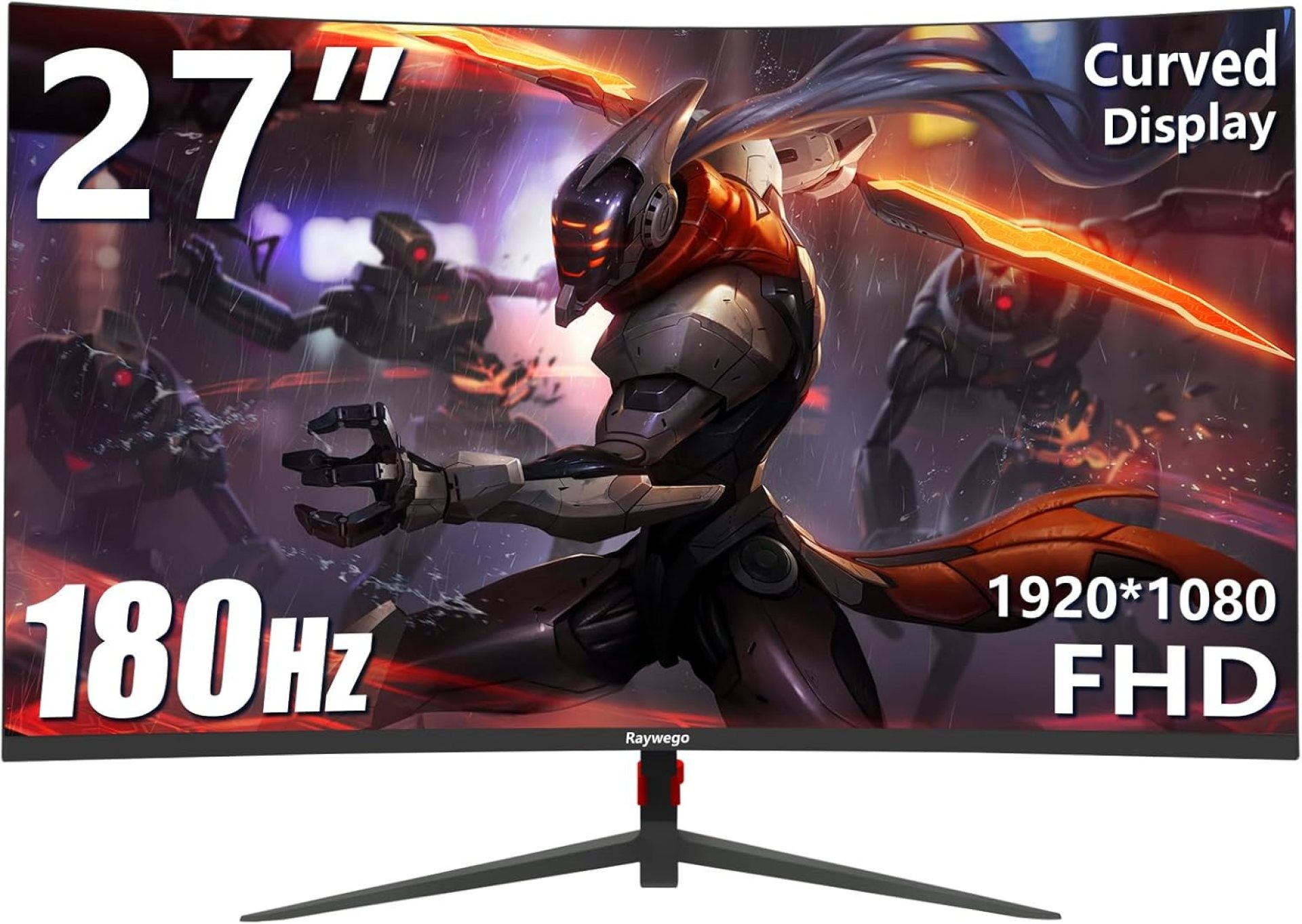 27 inch Curved Gaming Monitor 180Hz Full HD 1080P 1800R LED Computer Monitor Display with FreeSync & Eye-Care Technology, Support VESA, DP, HDMI Port IPS Screen for Gaming Home Office 27 inch Curved Gaming Monitor 180Hz Full HD 1080P 1800R LED Computer Monitor Display with FreeSync & Eye-Care Technology, Support VESA, DP, HDMI Port IPS Screen for Gaming Home Office