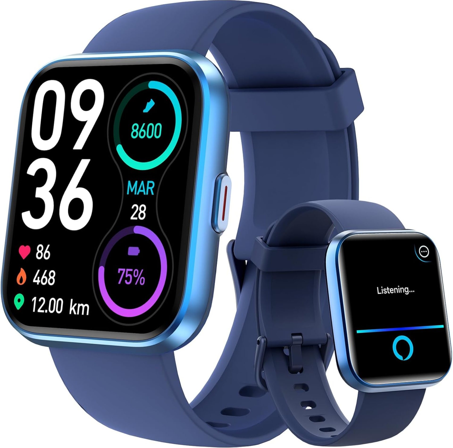 aeac Smart Watch Fitness Watch for Men Women, Alexa Built-in & Stable Bluetooth Call, with Heart Rate/SpO2/Sleep Monitor, 100 Sports, IP68 Waterproof Smartwatches for iOS Android aeac Smart Watch Fitness Watch for Men Women, Alexa Built-in & Stable Bluetooth Call, with Heart Rate/SpO2/Sleep Monitor, 100 Sports, IP68 Waterproof Smartwatches for iOS Android