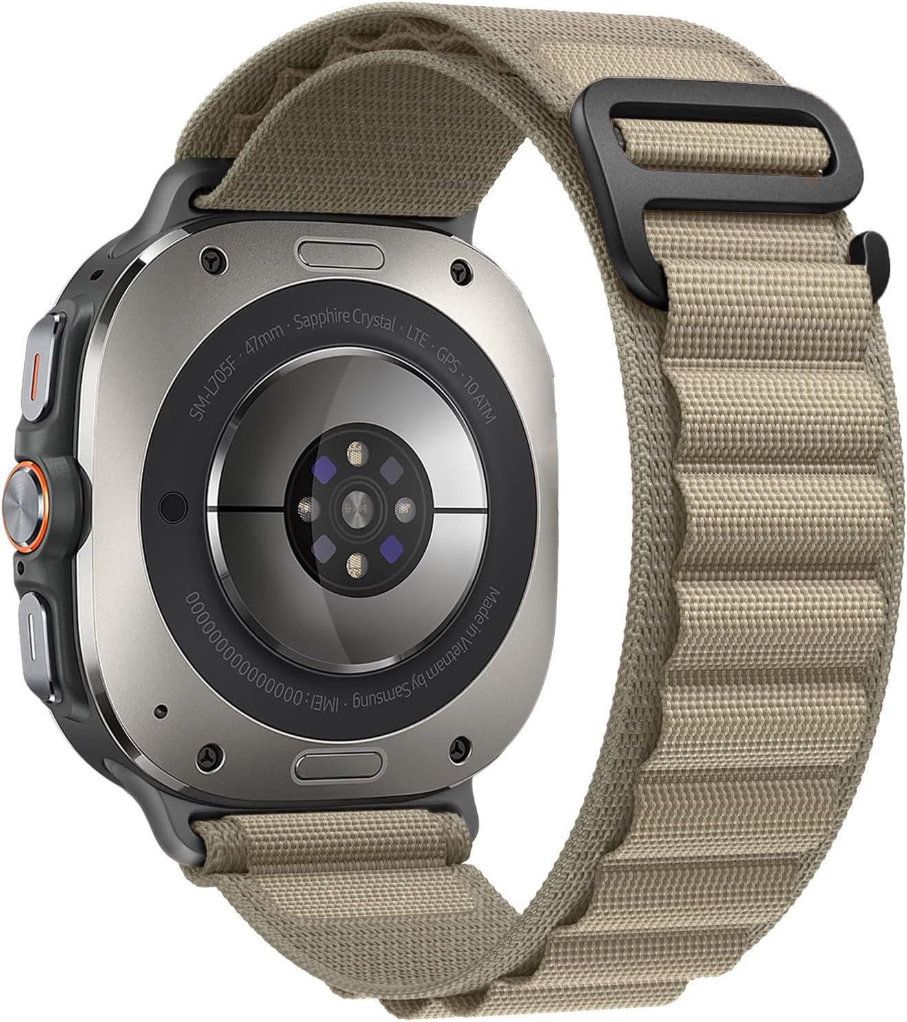 Trail Band for Samsung Galaxy Watch Ultra Bands 47mm Men/Women,Rugged Fabric Nylon Alpine Sport Loop Strap for Samsung Galaxy Watch 7 Ultra Band 47 mm 2024 Breathable Replacement Wristband Trail Band for Samsung Galaxy Watch Ultra Bands 47mm Men/Women,Rugged Fabric Nylon Alpine Sport Loop Strap for Samsung Galaxy Watch 7 Ultra Band 47 mm 2024 Breathable Replacement Wristband
