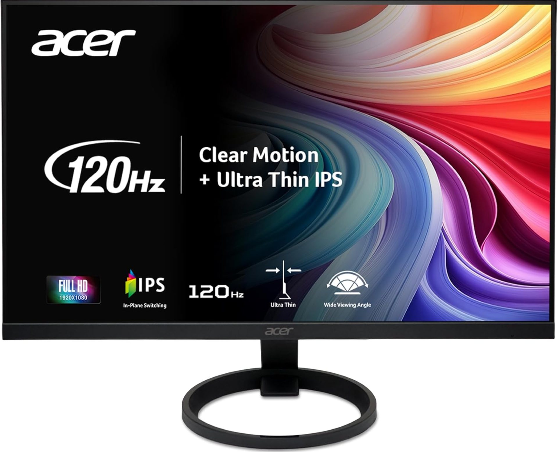 Acer R240Y G0bi 23.8″ IPS Full HD (1920 x 1080) Ultra-Thin Gaming Office Monitor | Adaptive-Sync Support (FreeSync Compatible) | Up to 120Hz Refresh | 1ms (VRB) | 99% sRGB | Tilt | HDMI & VGA Ports Acer R240Y G0bi 23.8″ IPS Full HD (1920 x 1080) Ultra-Thin Gaming Office Monitor | Adaptive-Sync Support (FreeSync Compatible) | Up to 120Hz Refresh | 1ms (VRB) | 99% sRGB | Tilt | HDMI & VGA Ports