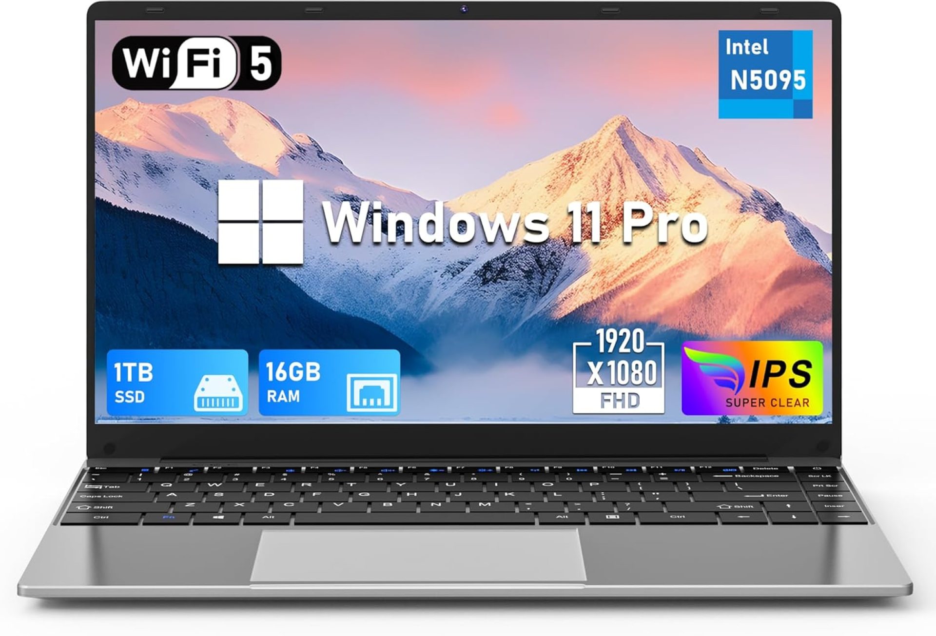 14 Inch Gaming Laptop, N5095 Laptop Computer(up to 2.9GHz), 16GB RAM 1TB SSD, FHD 1920 * 1080, 180 Angle Open, Windows 11 Pro, 2.4G+5G WiFi, BT 4.2, Mini HDMI 14 Inch Gaming Laptop, N5095 Laptop Computer(up to 2.9GHz), 16GB RAM 1TB SSD, FHD 1920 * 1080, 180 Angle Open, Windows 11 Pro, 2.4G+5G WiFi, BT 4.2, Mini HDMI