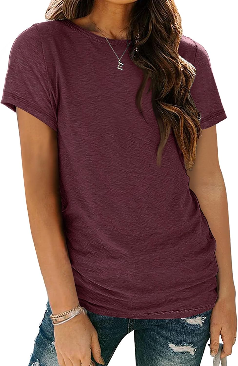 AUTOMET Shirts for Women Summer Spring Tops Short Sleeve Oversized Tshirts Fashion Basic Casual Tee Clothes 2025 Trendy AUTOMET Shirts for Women Summer Spring Tops Short Sleeve Oversized Tshirts Fashion Basic Casual Tee Clothes 2025 Trendy