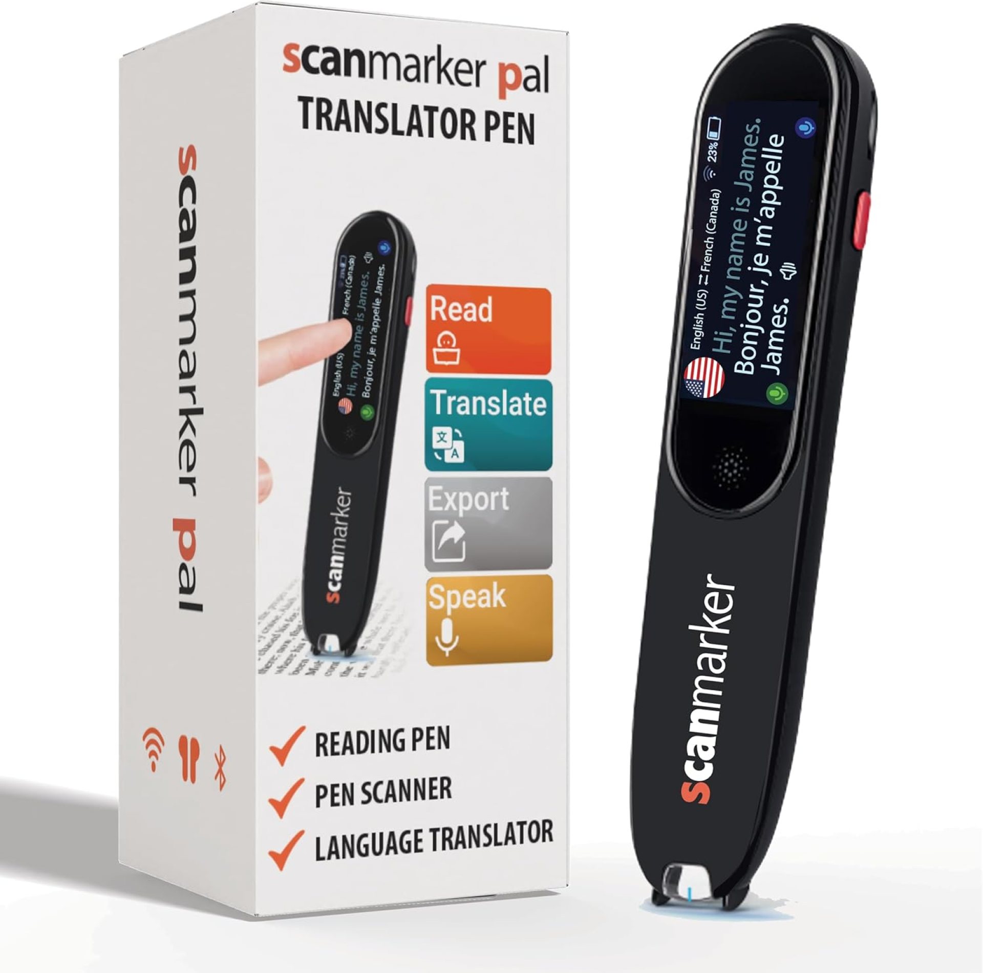 Scanmarker Pal – Translator Pen & Reading Pen for Language Learners, Dyslexia & Learning Difficulties | Translation Pen for 100+ Languages Scanmarker Pal – Translator Pen & Reading Pen for Language Learners, Dyslexia & Learning Difficulties | Translation Pen for 100+ Languages