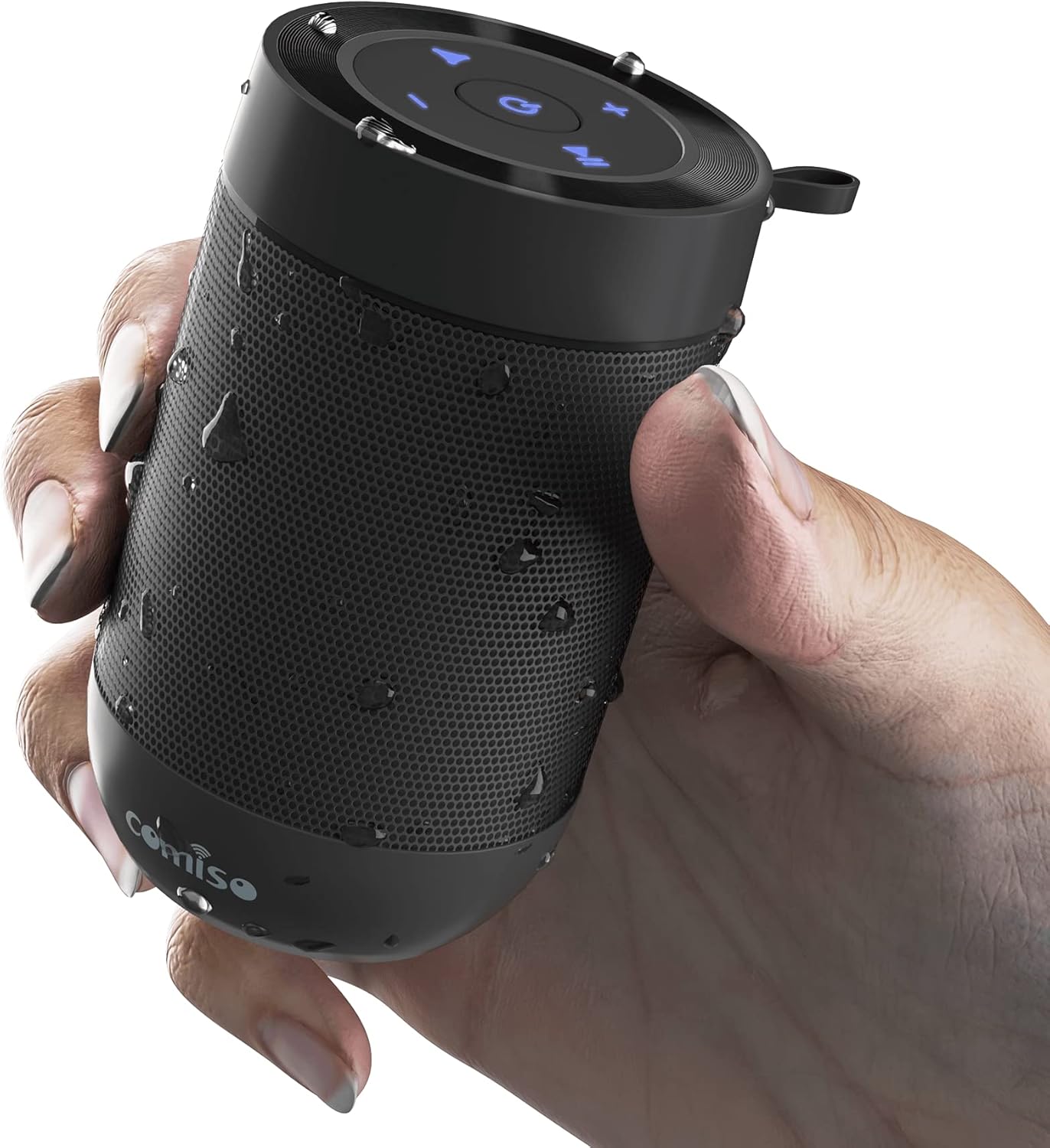 comiso Bluetooth Speaker,5.3 Bluetooth Speakers Wireless,TWS Stereo Pairing,Built in Mic,360 HDSound,IP65 Waterproof Speaker,Support TF Card, for Home/Party/Outdoor/Beach, Gift for Men/Women-Black comiso Bluetooth Speaker,5.3 Bluetooth Speakers Wireless,TWS Stereo Pairing,Built in Mic,360 HDSound,IP65 Waterproof Speaker,Support TF Card, for Home/Party/Outdoor/Beach, Gift for Men/Women-Black