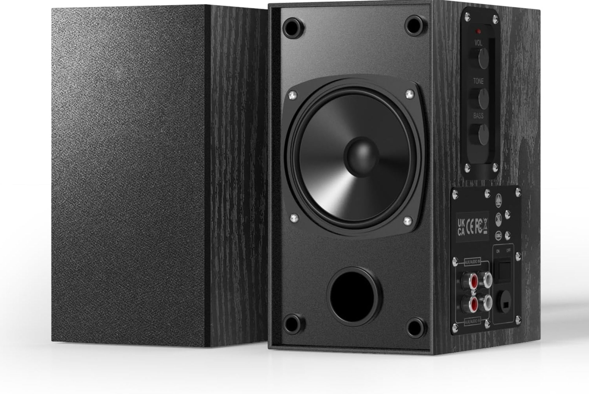 30W X 2 Powered Bookshelf Speakers – 3.5-RCA Input for Turntable, TV, PC, Record Player Speakers with 4 Inch Woofer & Wall Mounted 30W X 2 Powered Bookshelf Speakers – 3.5-RCA Input for Turntable, TV, PC, Record Player Speakers with 4 Inch Woofer & Wall Mounted