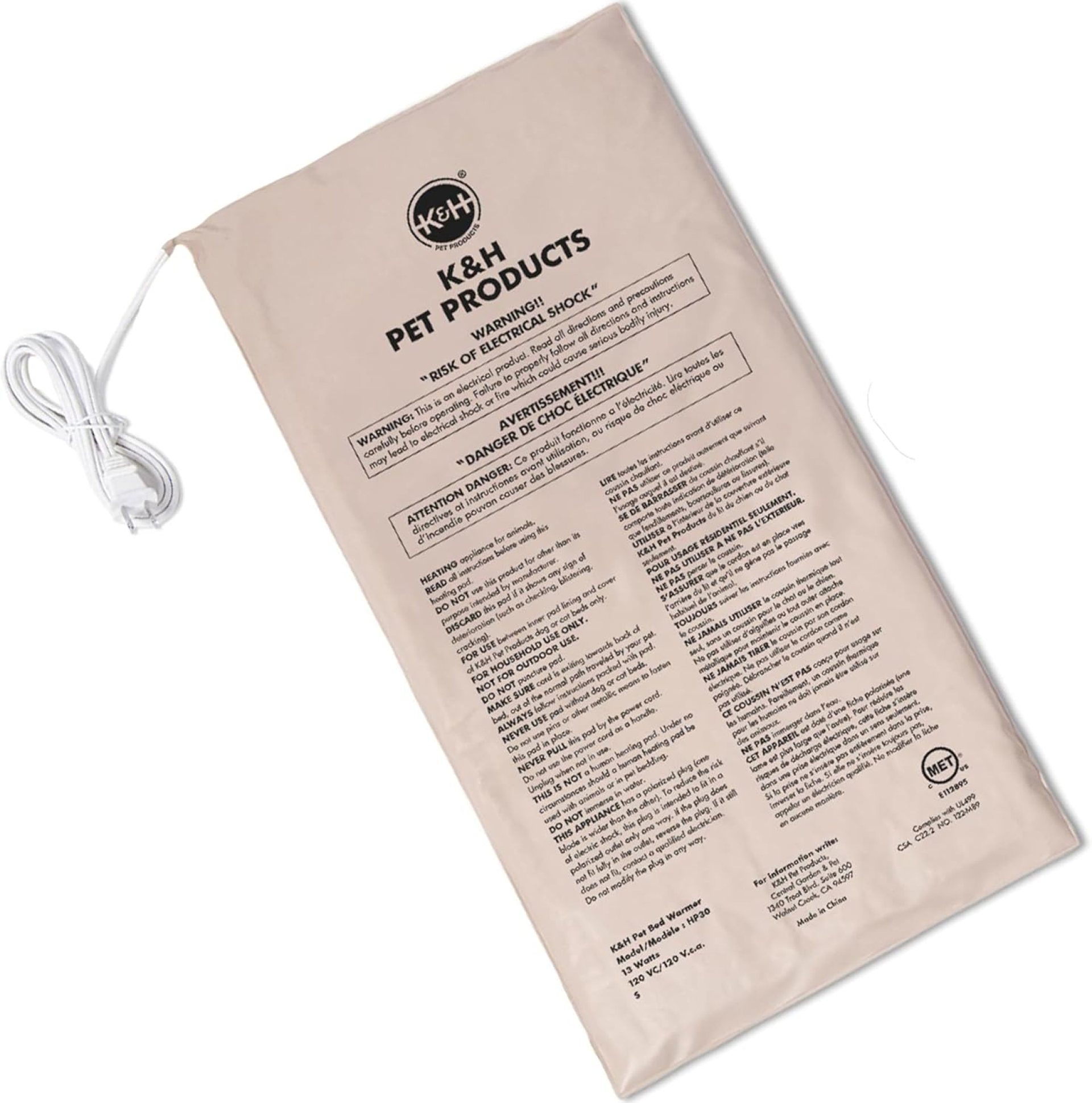 K&H Pet Products Pet Bed Warmer, Turn Any Pet Bed Into a Heated Cat or Dog Bed, Waterproof Indoor Heated Warming Pad Insert, Automatic Temperature, Safety Listed – Large 23.75 X 11in Tan K&H Pet Products Pet Bed Warmer, Turn Any Pet Bed Into a Heated Cat or Dog Bed, Waterproof Indoor Heated Warming Pad Insert, Automatic Temperature, Safety Listed – Large 23.75 X 11in Tan