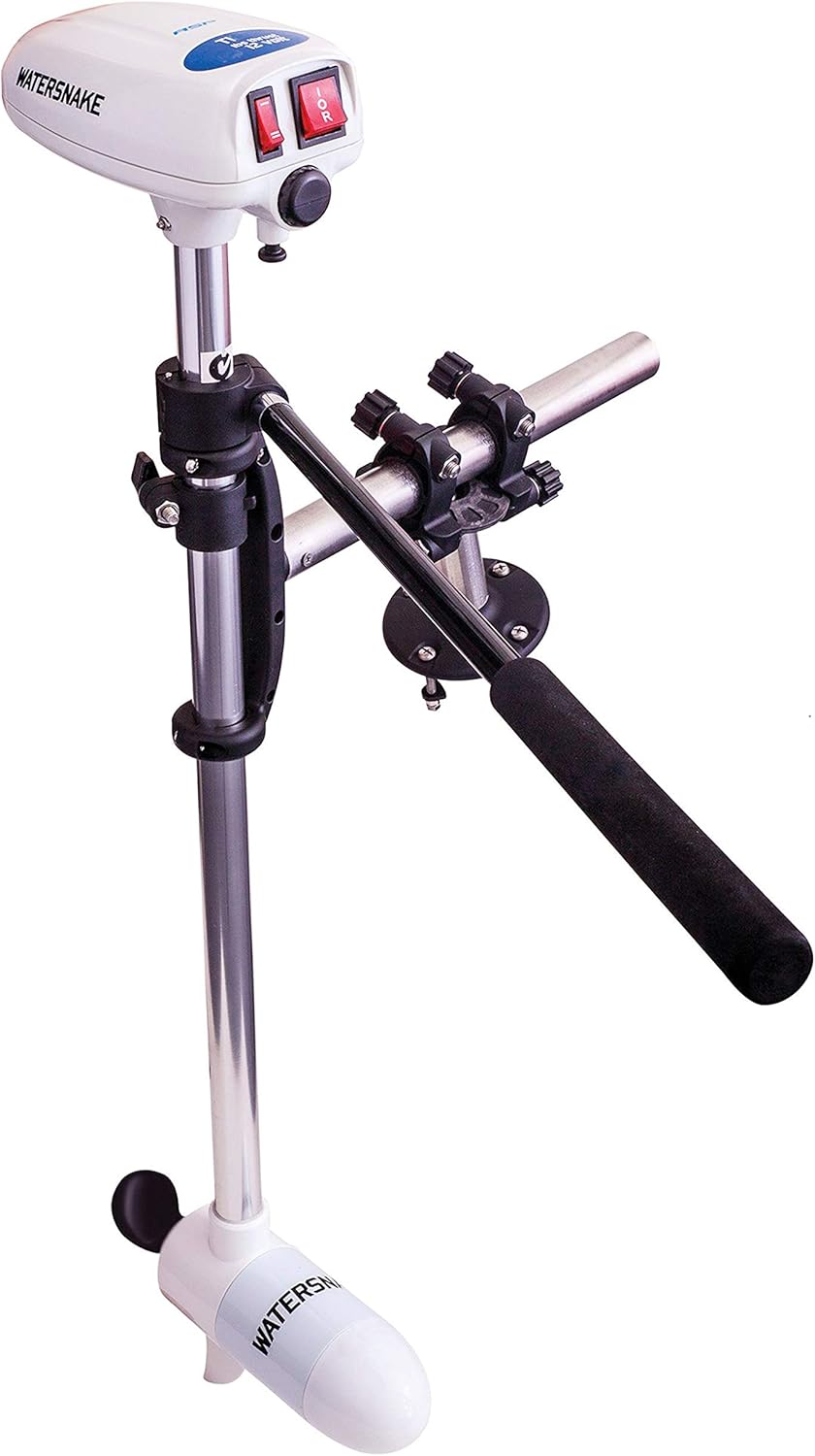 Watersnake T24 ASP – 24 Pound Thrust 12v Electric Saltwater Trolling Motor with Kayak Bracket Watersnake T24 ASP – 24 Pound Thrust 12v Electric Saltwater Trolling Motor with Kayak Bracket