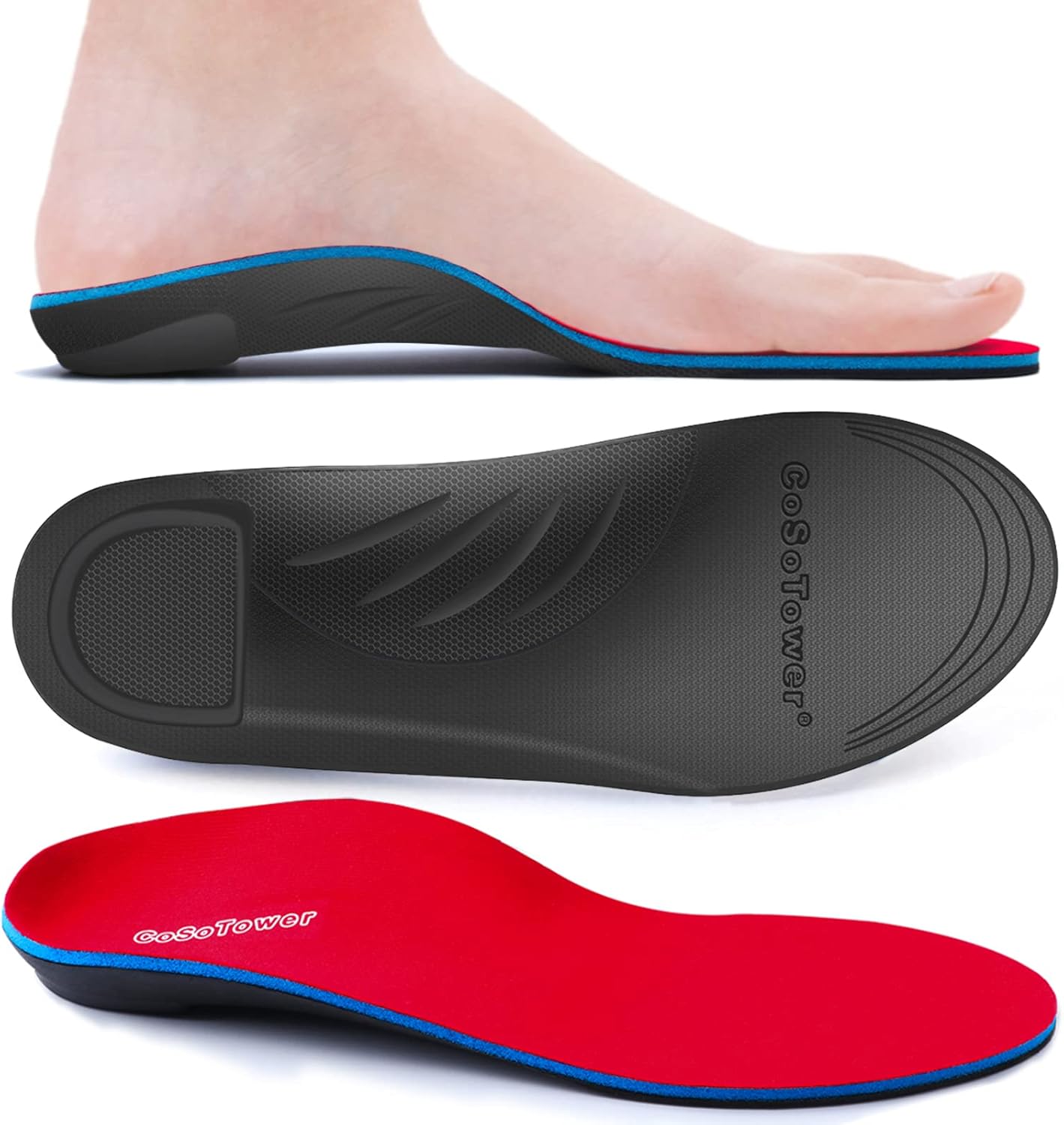 Arch Support Insoles for Plantar Fasciitis Relief, Over Pronation Insoles, Orthotic Inserts for Women and Men, Shoe Insoles for High Arch, Flat Feet, Foot Pain Arch Support Insoles for Plantar Fasciitis Relief, Over Pronation Insoles, Orthotic Inserts for Women and Men, Shoe Insoles for High Arch, Flat Feet, Foot Pain