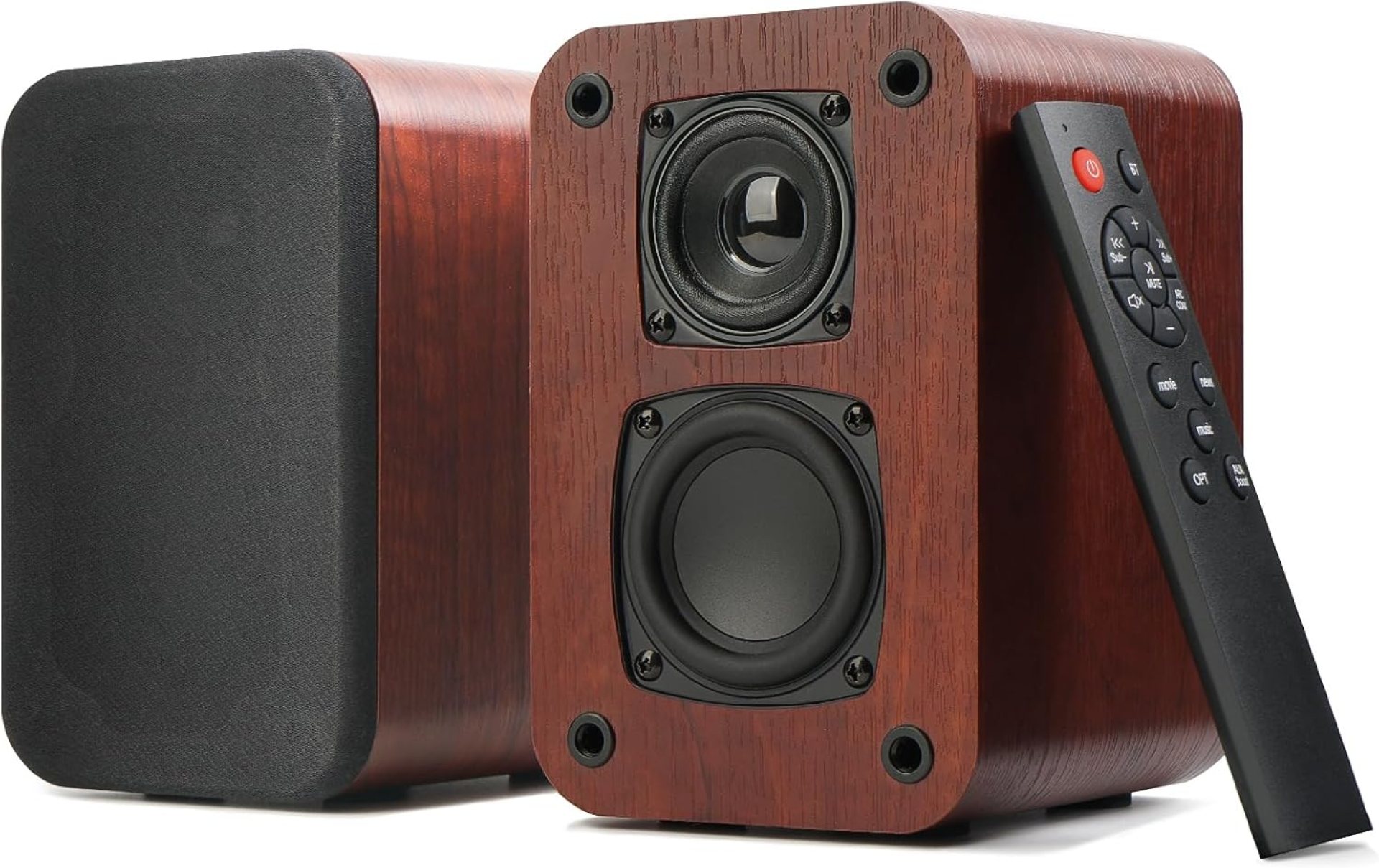 Powered Bluetooth Bookshelf Speakers, 40W Record Player Speakers with 2.75 Inch Woofer, Stereo Speakers with Optical/AUX/TV-ARC Connection for Turntable, PC and TV. Powered Bluetooth Bookshelf Speakers, 40W Record Player Speakers with 2.75 Inch Woofer, Stereo Speakers with Optical/AUX/TV-ARC Connection for Turntable, PC and TV.