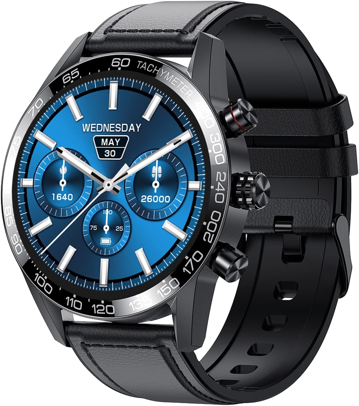 A ALPS Smart Watches for Men, Fitness Tracker with GPS and Pedometer, Dial/Receive Call Sports Watch, Blood Pressure/Heart Rate/Sleep Monitor, 1.3” Full Touch Big Screen, Android and iOS Compatible A ALPS Smart Watches for Men, Fitness Tracker with GPS and Pedometer, Dial/Receive Call Sports Watch, Blood Pressure/Heart Rate/Sleep Monitor, 1.3” Full Touch Big Screen, Android and iOS Compatible