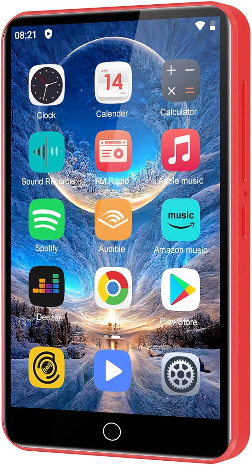 80GB MP3 Player with Bluetooth and WiFi, 4.0″ Full Touchscreen Mp4 Mp3 Player with Spotify, Audible, Amazon Music, Android Music Player with Speaker, FM Radio, E-Book, Up to 1TB 80GB MP3 Player with Bluetooth and WiFi, 4.0″ Full Touchscreen Mp4 Mp3 Player with Spotify, Audible, Amazon Music, Android Music Player with Speaker, FM Radio, E-Book, Up to 1TB