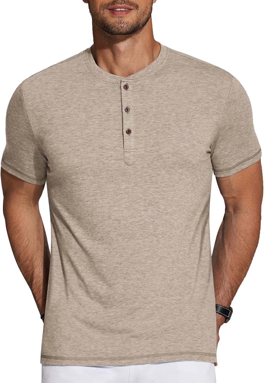 COOFANDY Men’s Henley Shirts Short Sleeve Casual Basic Tee Summer Button Henley Soild T Shirts COOFANDY Men’s Henley Shirts Short Sleeve Casual Basic Tee Summer Button Henley Soild T Shirts