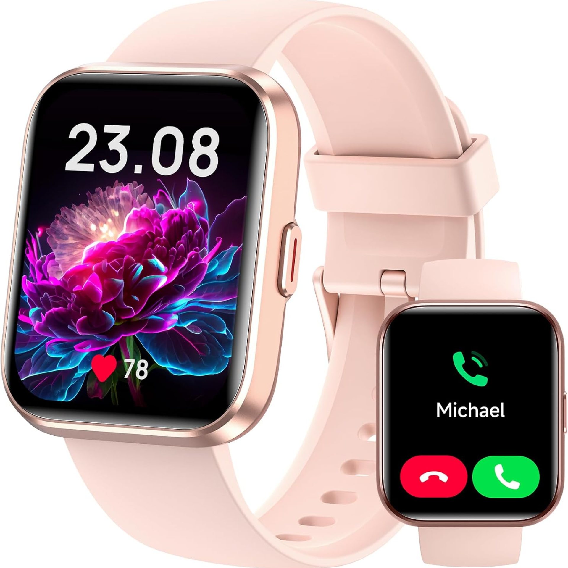 Gydom Smart Watches for Women Android & iPhone, 1.8” Alexa Built-in Smartwatch with Bluetooth Calls, Heart Rate/Sleep/SpO2 Monitor, IP68 Waterproof Activity Fitness Tracker with 110+ Sports Modes Gydom Smart Watches for Women Android & iPhone, 1.8” Alexa Built-in Smartwatch with Bluetooth Calls, Heart Rate/Sleep/SpO2 Monitor, IP68 Waterproof Activity Fitness Tracker with 110+ Sports Modes