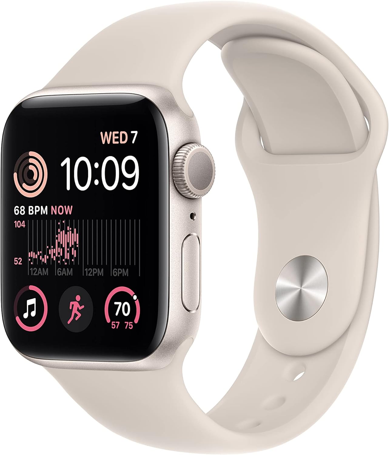 Apple Watch SE 2nd Gen (GPS, 40mm) – Starlight Case with Starlight Sport Band S/M (Renewed) Apple Watch SE 2nd Gen (GPS, 40mm) – Starlight Case with Starlight Sport Band S/M (Renewed)