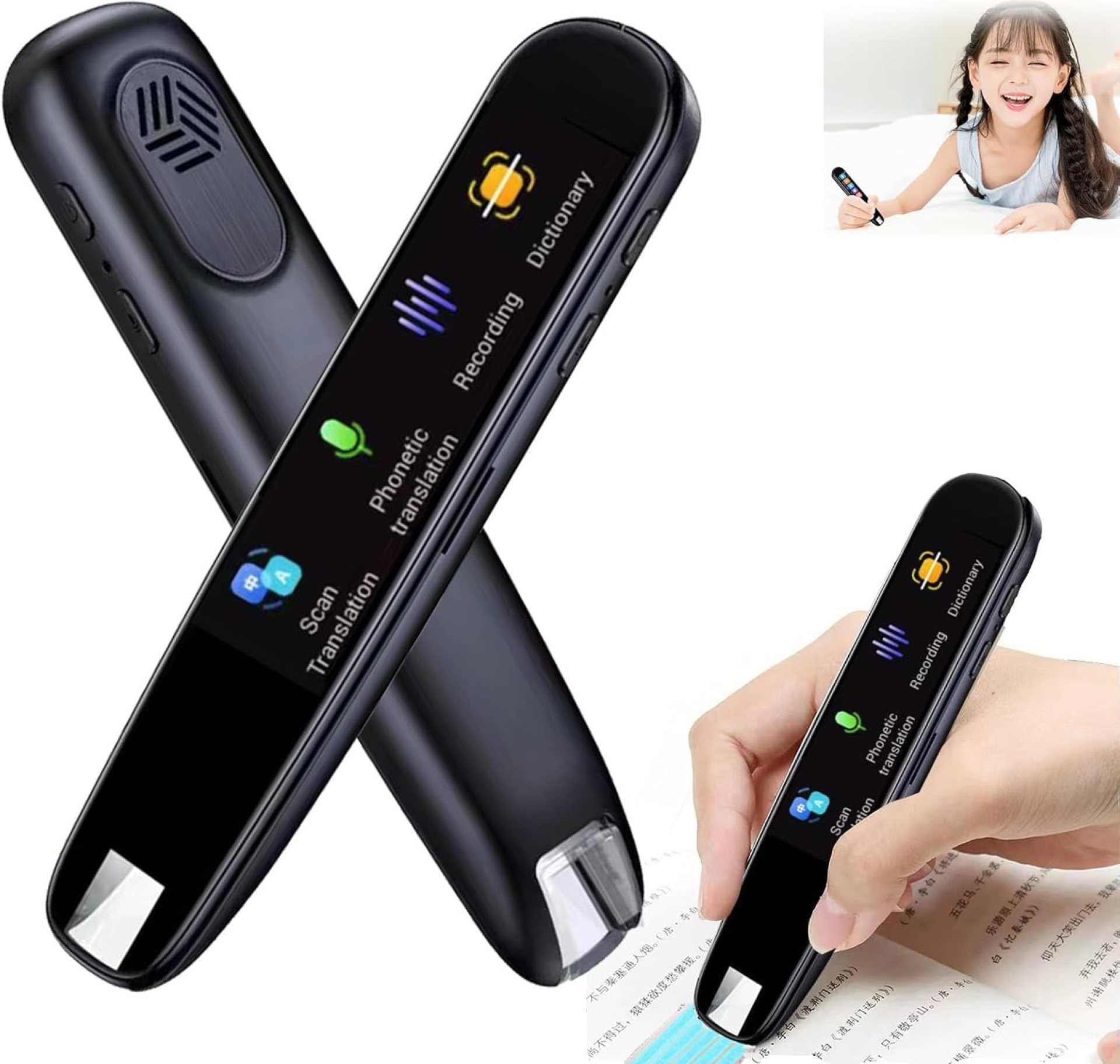 2024 Amigopen Multipurpose Translation Device、Multipurpose Translation Pen、112 Languages Translation Pen Traductor Inteligente、Real Time Translator Pen with WiFi/Offline/Photo Suppor (Black) 2024 Amigopen Multipurpose Translation Device、Multipurpose Translation Pen、112 Languages Translation Pen Traductor Inteligente、Real Time Translator Pen with WiFi/Offline/Photo Suppor (Black)