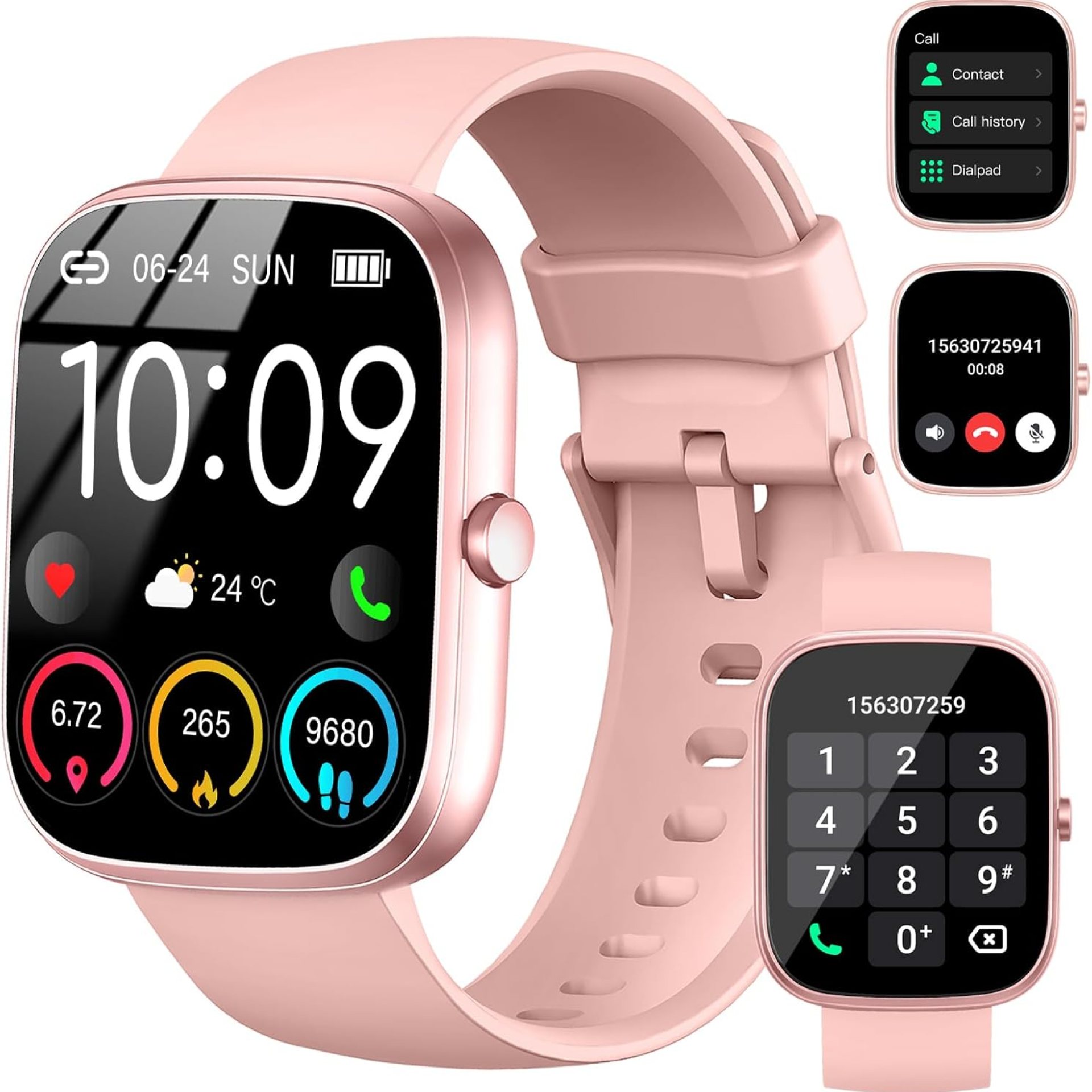 Smart Watch for Women (Answer/Make Call), 1.91″ HD Smartwatch Fitness Activity Tracker, 112+Sports Step Counter Fitness Watch, Calories/Heart Rate/Spo2/Sleep Monitor, IP68 Waterproof for Android iOS Smart Watch for Women (Answer/Make Call), 1.91″ HD Smartwatch Fitness Activity Tracker, 112+Sports Step Counter Fitness Watch, Calories/Heart Rate/Spo2/Sleep Monitor, IP68 Waterproof for Android iOS