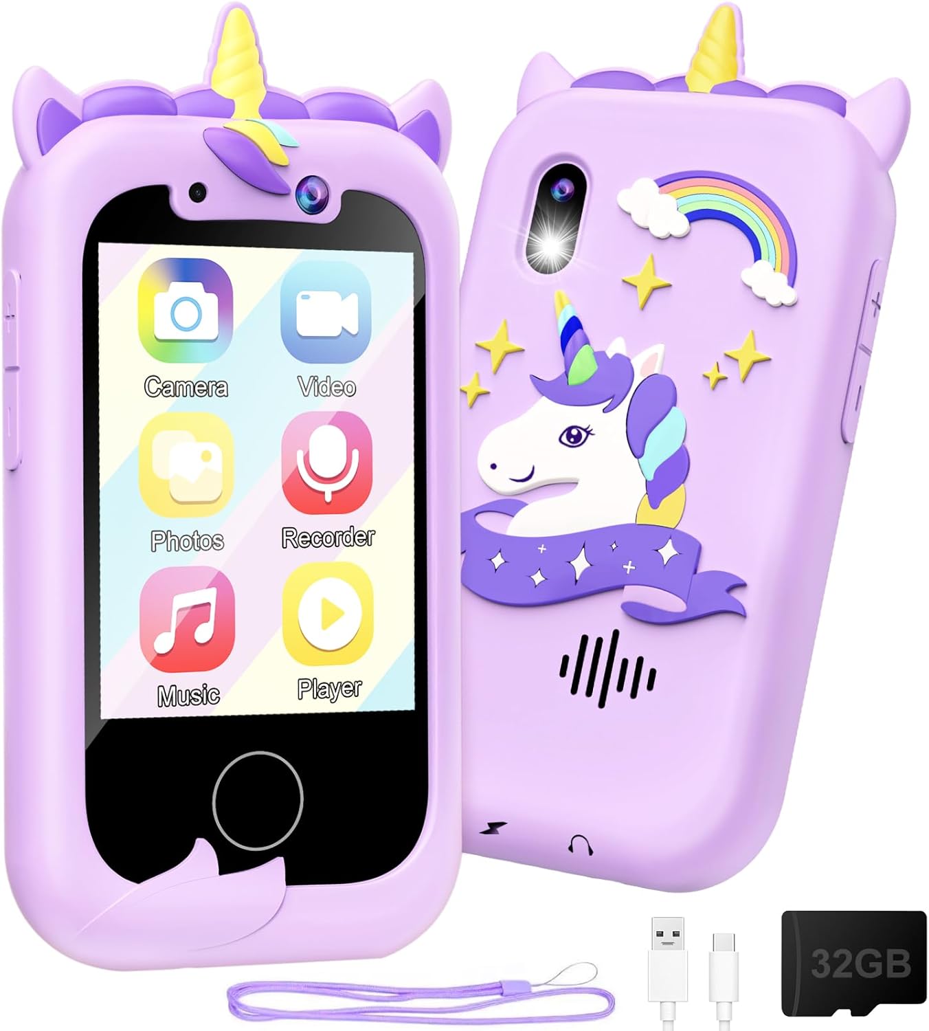 Kids Smart Phone Girls Toy: Christmas Birthday Gifts for Girls Age 3-10 – Working Real Play Cell – Toddler Learning Toy (Purple) Kids Smart Phone Girls Toy: Christmas Birthday Gifts for Girls Age 3-10 – Working Real Play Cell – Toddler Learning Toy (Purple)