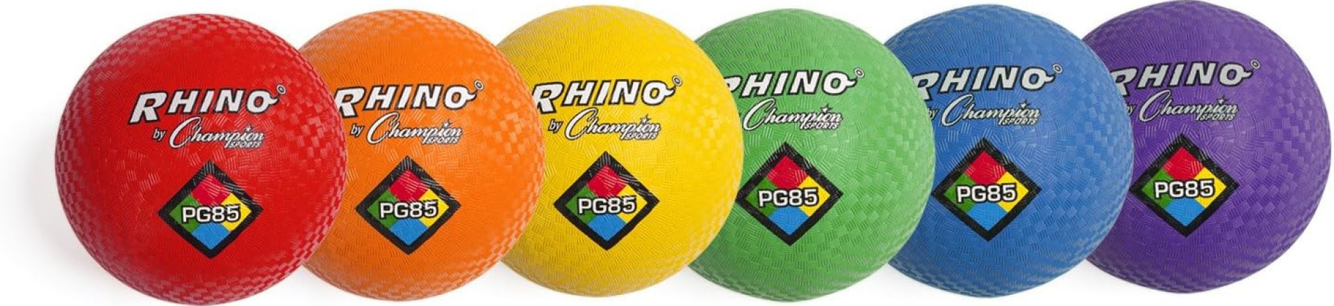 Champion Sports Rhino Playground Ball Set, 8.5″D -Two-Ply, Nylon Wound – Set of 6 Colors Champion Sports Rhino Playground Ball Set, 8.5″D -Two-Ply, Nylon Wound – Set of 6 Colors