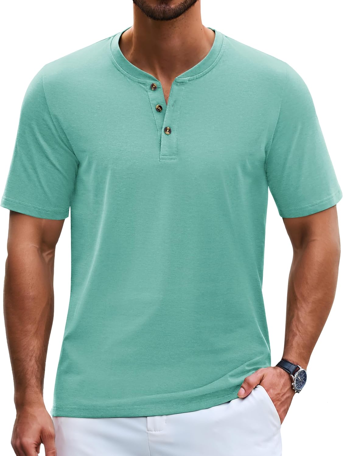 Cotrasen Men’s Henley Shirts Short Sleeve 3 Button T-Shirts Casual Lightweight Basic Tee Fashion Summer Tops Cotrasen Men’s Henley Shirts Short Sleeve 3 Button T-Shirts Casual Lightweight Basic Tee Fashion Summer Tops