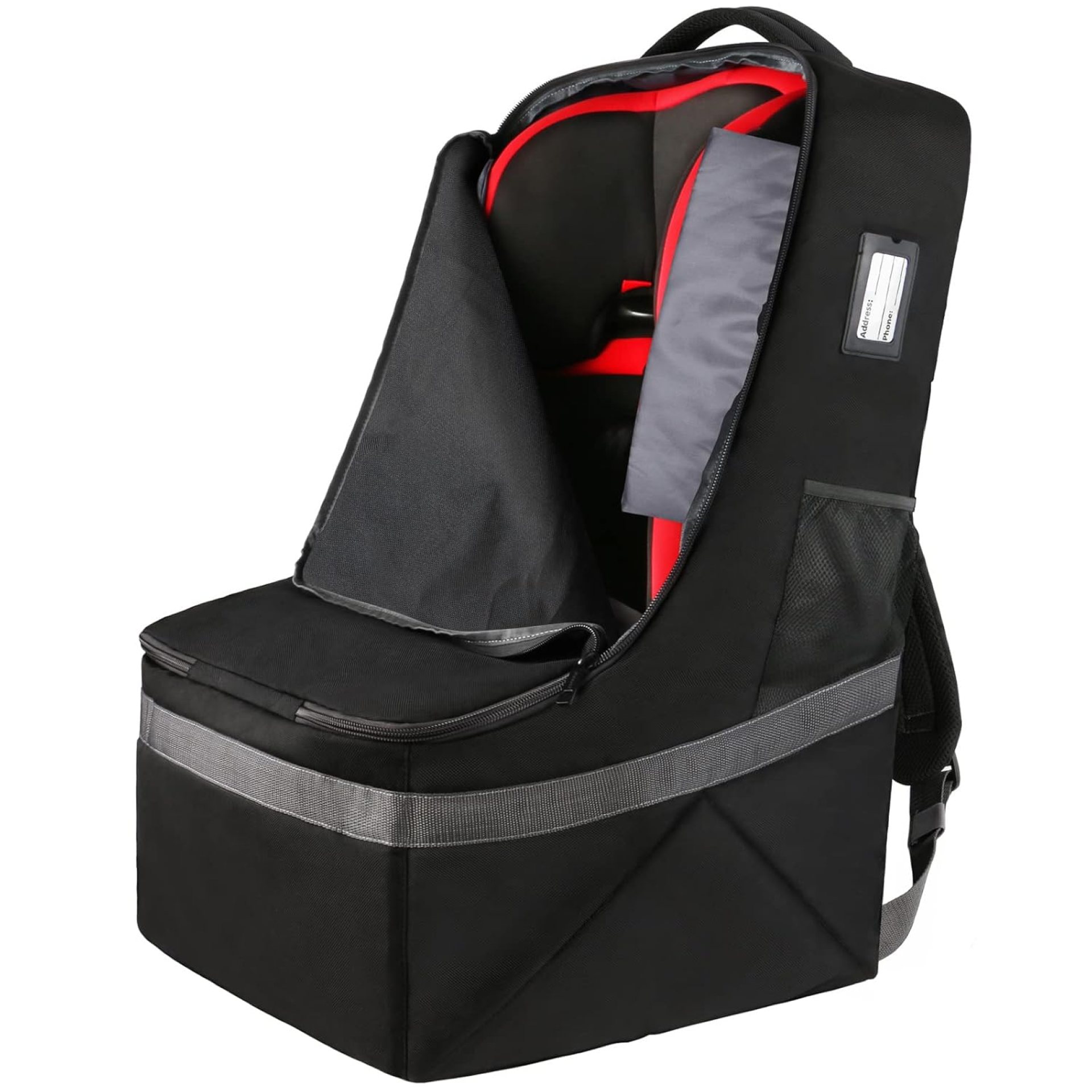 YOREPEK Padded Car Seat Travel Bag Backpack for Airplane, Heavy Duty Car Seat Bags for Air Travel, Carseat Cover for Airplane Travel with Shoulder Strap, Car Seats Carrier for Airport, Black YOREPEK Padded Car Seat Travel Bag Backpack for Airplane, Heavy Duty Car Seat Bags for Air Travel, Carseat Cover for Airplane Travel with Shoulder Strap, Car Seats Carrier for Airport, Black