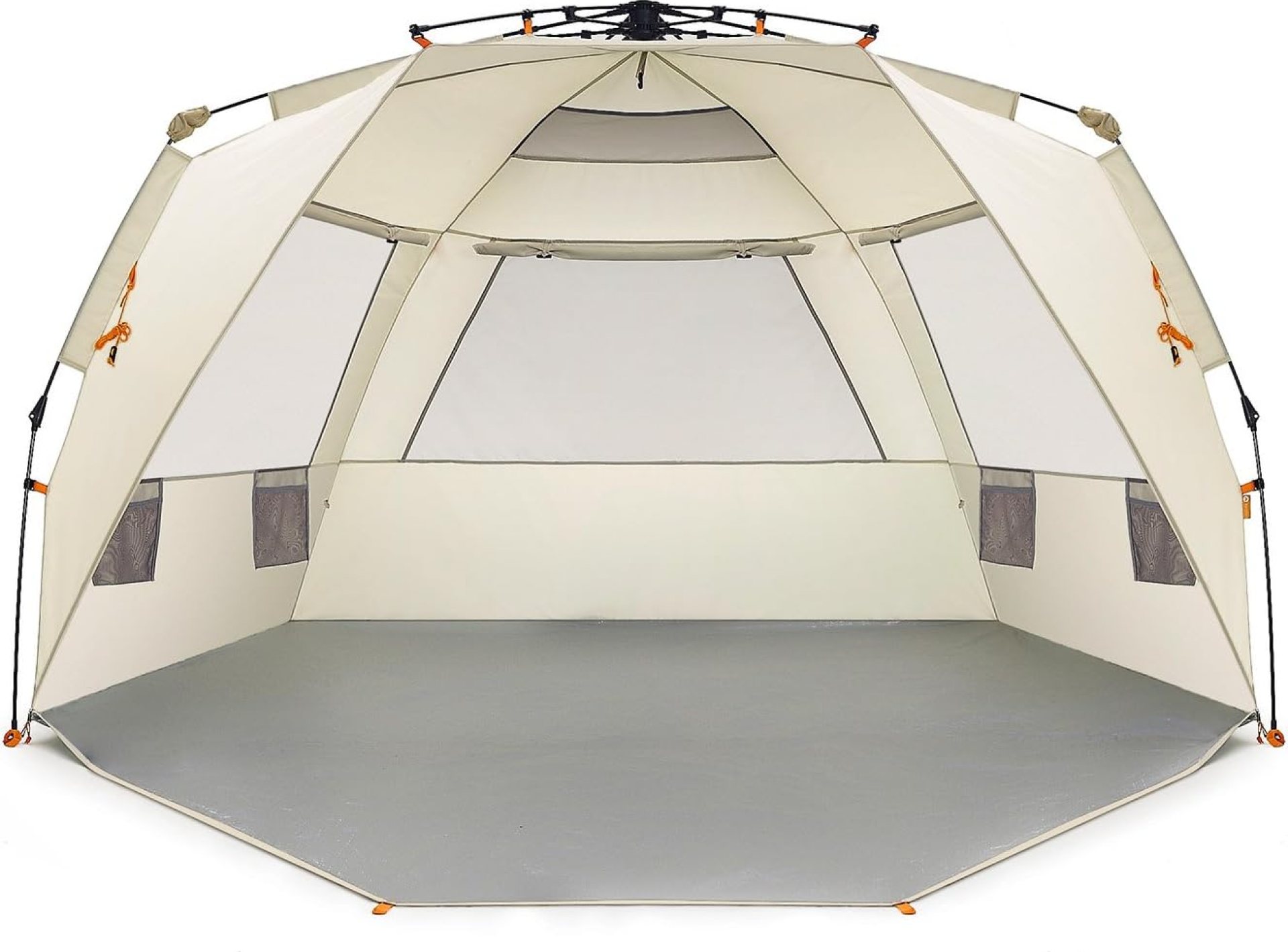 Easthills Outdoors Instant Shader Deluxe XL Beach Tent Easy Up 99″ Wide for 4-6 Person Sun Shelter – Extended Zippered Porch Included Beige Easthills Outdoors Instant Shader Deluxe XL Beach Tent Easy Up 99″ Wide for 4-6 Person Sun Shelter – Extended Zippered Porch Included Beige