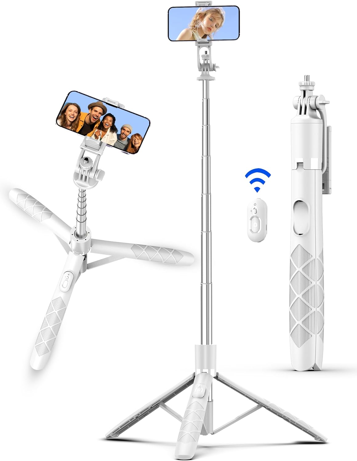71″ Phone Tripod Selfie Stick, All-in-1 with Remote, Extendable Cell Phone Tripod for iPhone, Smartphone Stand for Selfie/Video Recording/Photo/Live Stream/Vlog 71″ Phone Tripod Selfie Stick, All-in-1 with Remote, Extendable Cell Phone Tripod for iPhone, Smartphone Stand for Selfie/Video Recording/Photo/Live Stream/Vlog
