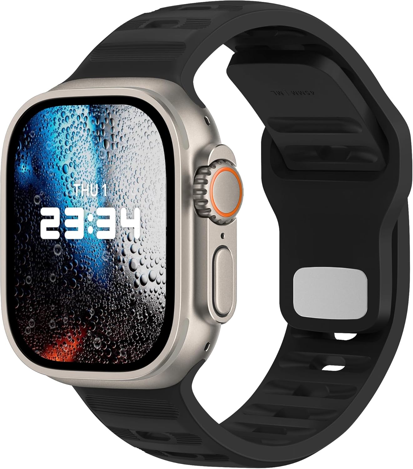 UC1 Sport Band for Apple Watch Bands Ultra 2 49mm, Series 10 46mm, 9 8 7 45mm 41mm, SE 6 5 4 44mm 40mm, 3 2 1 42mm 38mm Men Women iWatch, Strap Silicone UC1 Sport Band for Apple Watch Bands Ultra 2 49mm, Series 10 46mm, 9 8 7 45mm 41mm, SE 6 5 4 44mm 40mm, 3 2 1 42mm 38mm Men Women iWatch, Strap Silicone