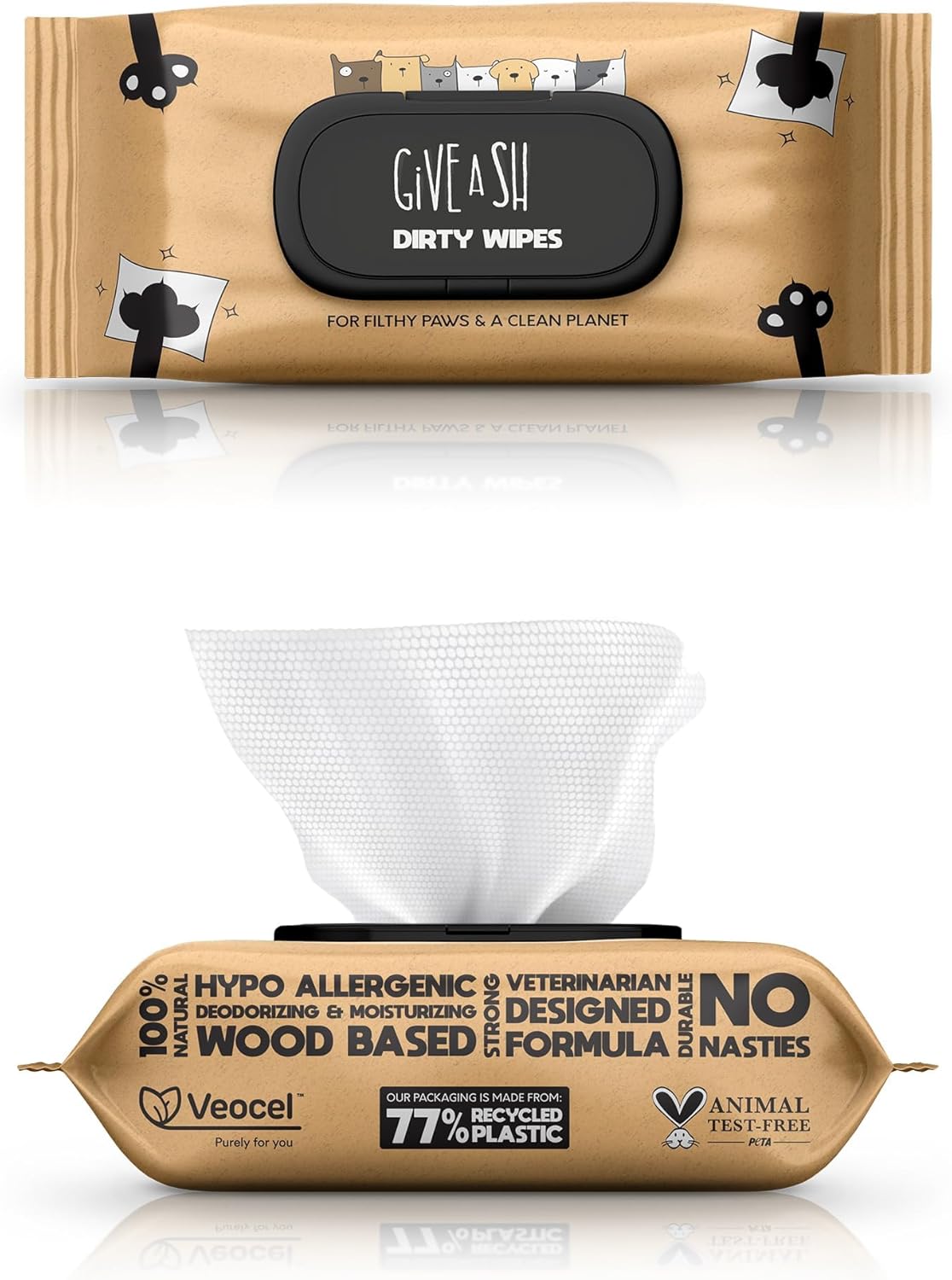 G.A.S Plant-Based Full Body Pet Wipes for Dogs & Cats – Vet-Designed & Hypoallergenic – Cleaning & Deodorizing – Wood-Based & Earth-Friendly – Pack of 100 G.A.S Plant-Based Full Body Pet Wipes for Dogs & Cats – Vet-Designed & Hypoallergenic – Cleaning & Deodorizing – Wood-Based & Earth-Friendly – Pack of 100