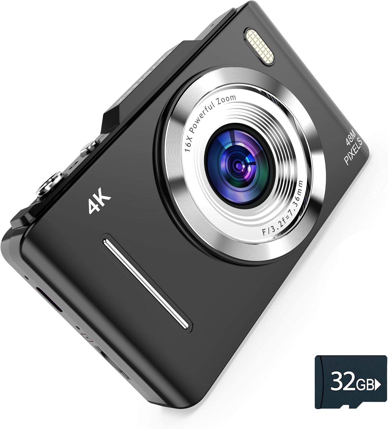 4K Digital Camera – 48MP Photos 32GB SD Card & Lanyard Included – Cameras for Photography, Digital Point and Shoot Camera, Mini Camera, Small Camera Gift for Kids, Boys, Students & Teens 4K Digital Camera – 48MP Photos 32GB SD Card & Lanyard Included – Cameras for Photography, Digital Point and Shoot Camera, Mini Camera, Small Camera Gift for Kids, Boys, Students & Teens