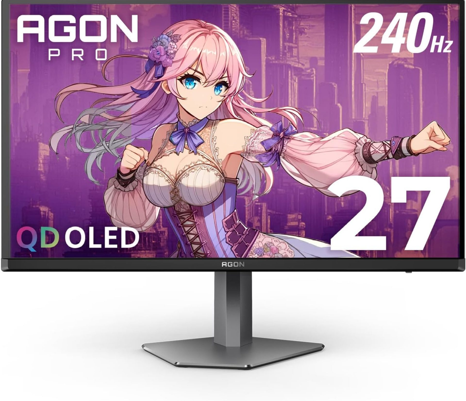 AOC Agon PRO AG276QZD2 27″ OLED Tournament Gaming Monitor 2560×1440, 240Hz 0.03ms, G-SYNC, PS5 Xbox Switch Compatible, Glossy, Black AOC Agon PRO AG276QZD2 27″ OLED Tournament Gaming Monitor 2560×1440, 240Hz 0.03ms, G-SYNC, PS5 Xbox Switch Compatible, Glossy, Black