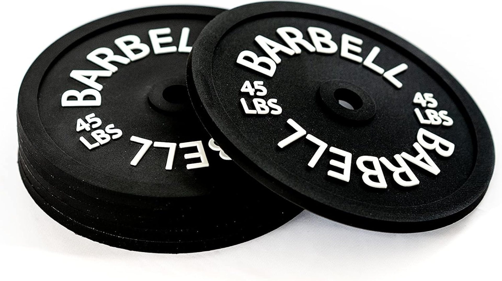 6 Set Barbell Bumper Plate Drink Coasters, Round Black Silicone Coasters, Coasters for Coffee Table, Coasters for Drinks, Absorbent Non-Stick Coaster Set for Table Top, Fitness Gym Accessories Gift 6 Set Barbell Bumper Plate Drink Coasters, Round Black Silicone Coasters, Coasters for Coffee Table, Coasters for Drinks, Absorbent Non-Stick Coaster Set for Table Top, Fitness Gym Accessories Gift