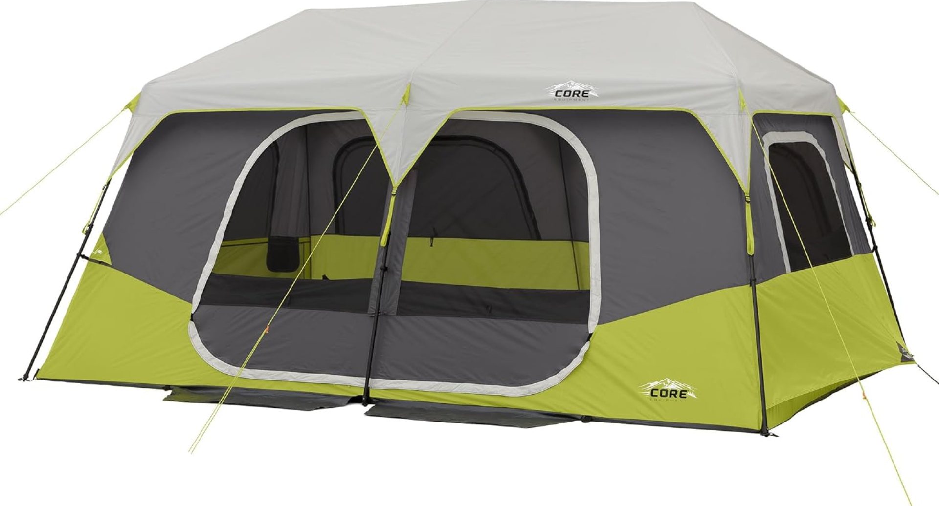 CORE Instant Cabin Tents | 6 Person / 9 Person / 10 Person / 12 Person Family Cabin Multi Room Pop Up Tents Car Camping | Included Storage Pockets for Camping Accessories CORE Instant Cabin Tents | 6 Person / 9 Person / 10 Person / 12 Person Family Cabin Multi Room Pop Up Tents Car Camping | Included Storage Pockets for Camping Accessories