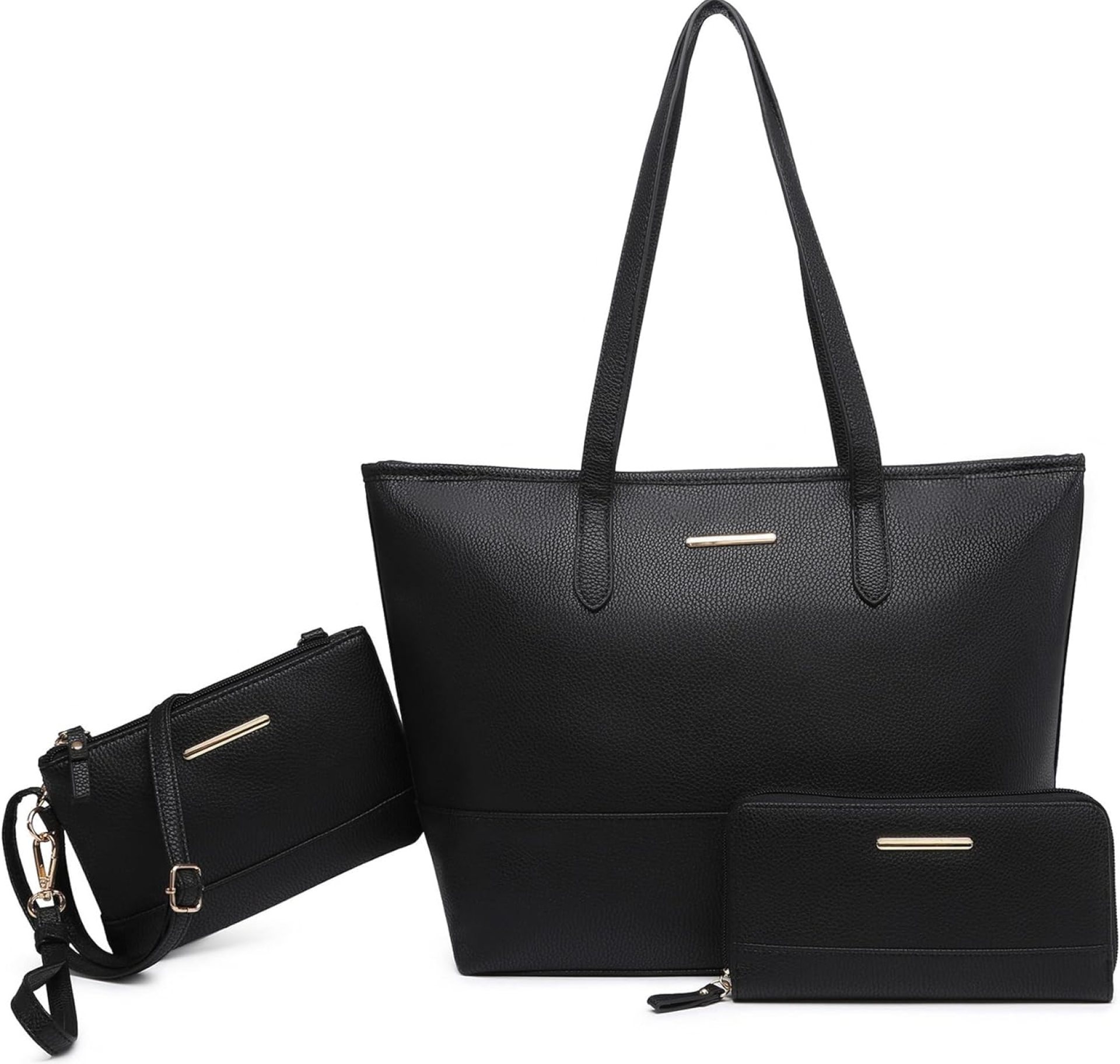 3PCS Women’s Vegan Leather Tote Bag Set – Stylish Top Handle Satchel Purse Shoulder Bag Handbag and Wallet 3PCS Women’s Vegan Leather Tote Bag Set – Stylish Top Handle Satchel Purse Shoulder Bag Handbag and Wallet
