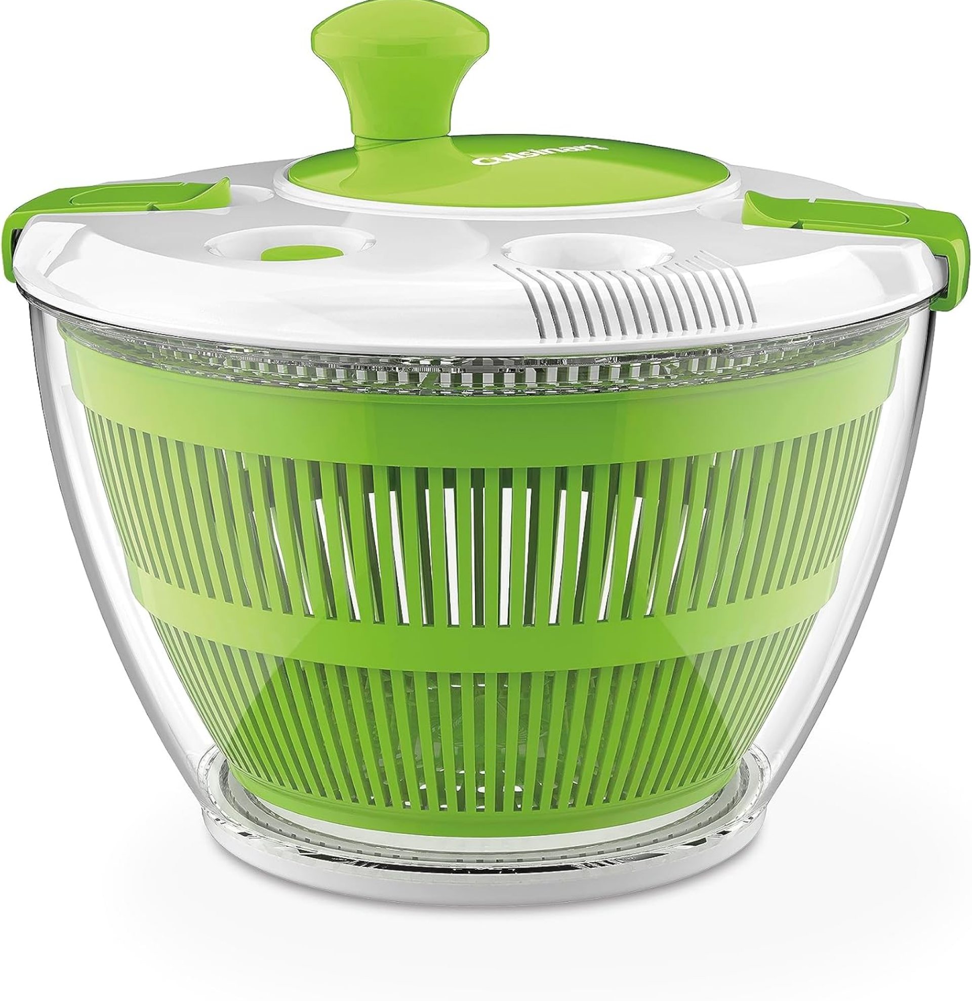 Cuisinart Large Spin Stop Salad Spinner- Wash, Spin & Dry Salad Greens, Fruits & Vegetables, 5qt, CTG-00-SAS1 Cuisinart Large Spin Stop Salad Spinner- Wash, Spin & Dry Salad Greens, Fruits & Vegetables, 5qt, CTG-00-SAS1