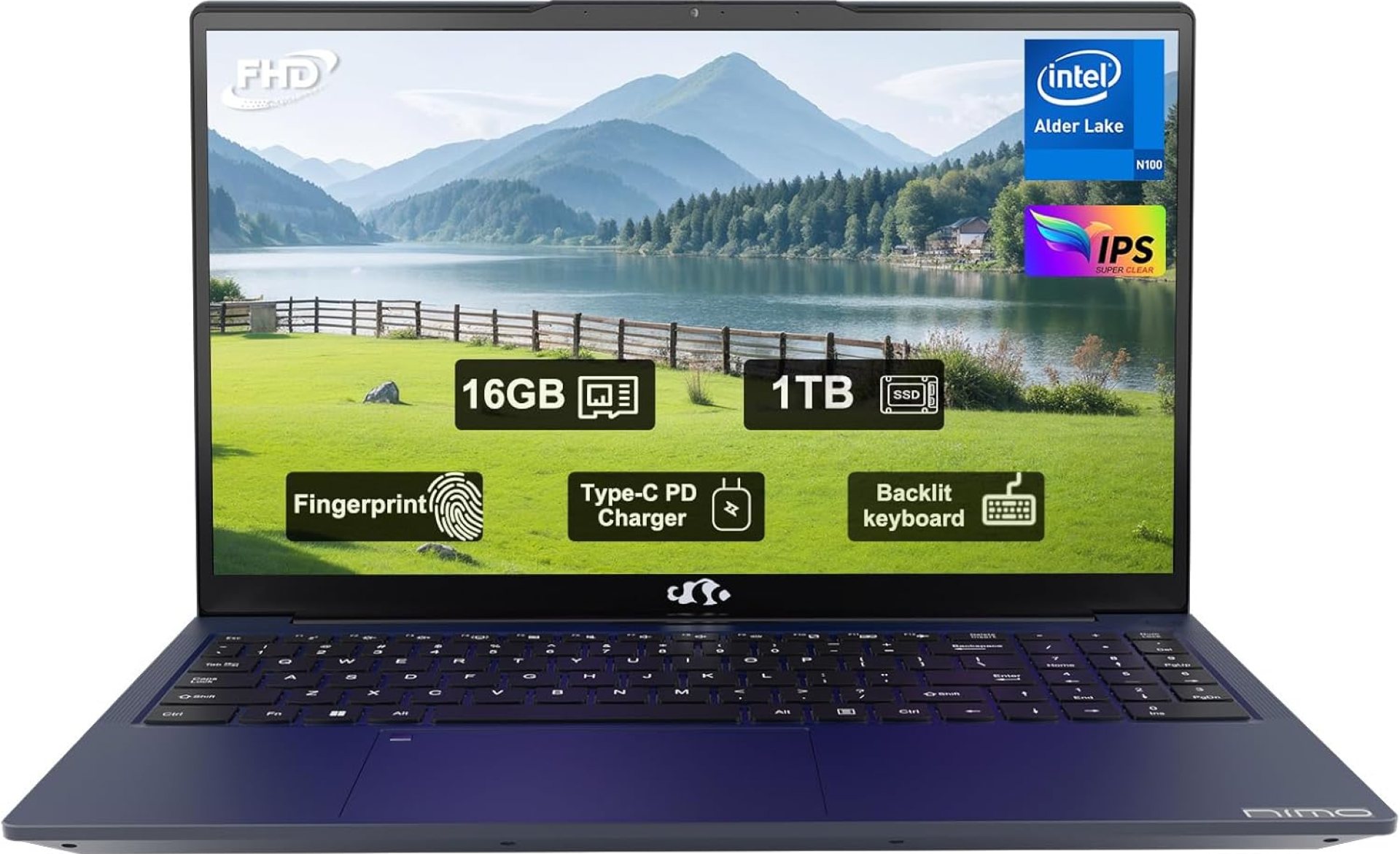 15.6″ IPS FHD-Laptop, 16GB RAM 1TB SSD Intel 12 Gen 4 Core N100 (Beat to i3 1115G4 Up to 3.4GHz) Computer, Laptops with Backlit Keyboard Fingerprint laptops for Student and Home WiFi 6 BT 5.2 15.6″ IPS FHD-Laptop, 16GB RAM 1TB SSD Intel 12 Gen 4 Core N100 (Beat to i3 1115G4 Up to 3.4GHz) Computer, Laptops with Backlit Keyboard Fingerprint laptops for Student and Home WiFi 6 BT 5.2