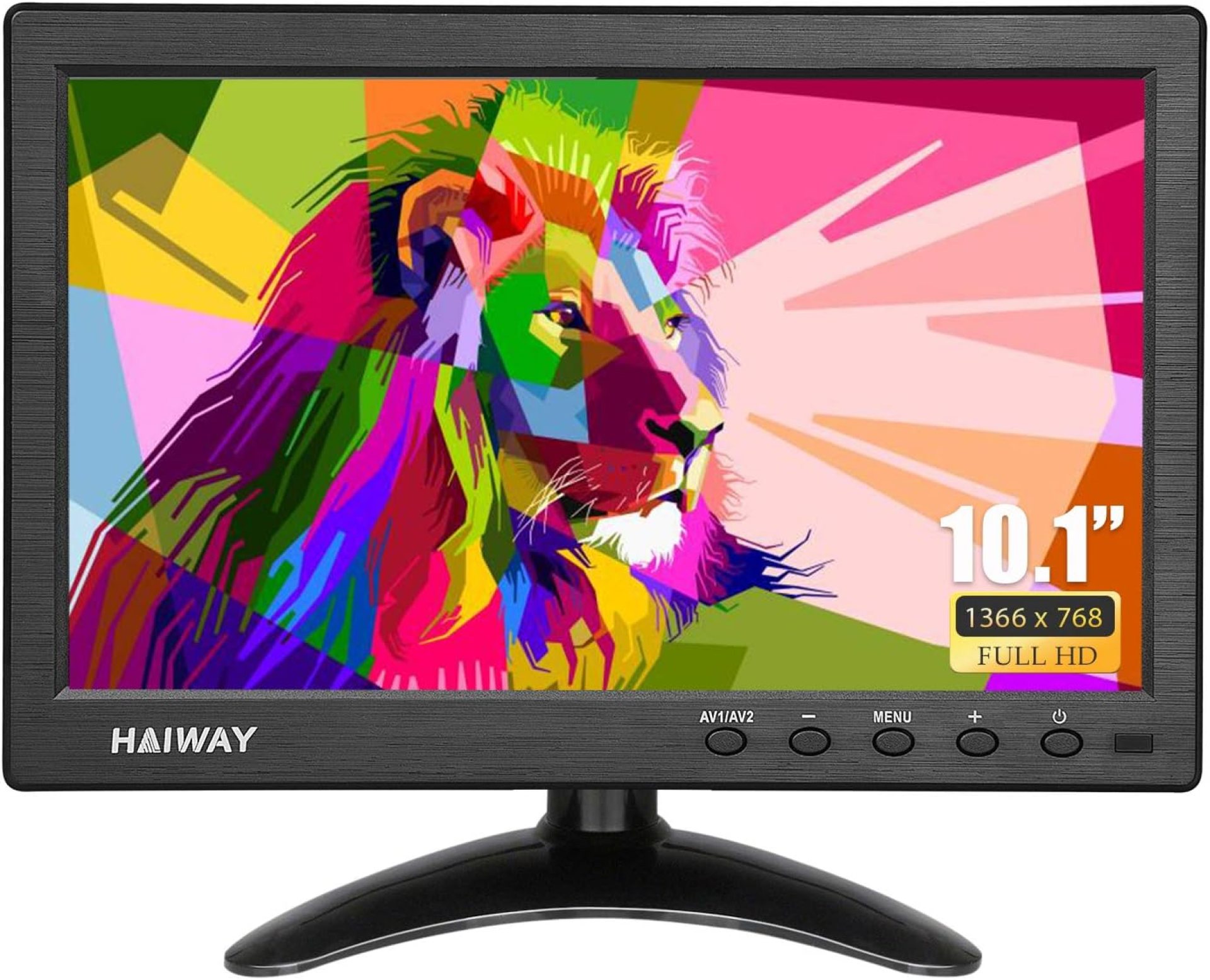 10.1 inch Security Monitor, 1366×768 Resolution Small HDMI Monitor Small Portable Monitor with Remote Control with Built-in Dual Speakers HDMI VGA BNC USB Input for Gaming CCTV Raspberry Pi PC 10.1 inch Security Monitor, 1366×768 Resolution Small HDMI Monitor Small Portable Monitor with Remote Control with Built-in Dual Speakers HDMI VGA BNC USB Input for Gaming CCTV Raspberry Pi PC