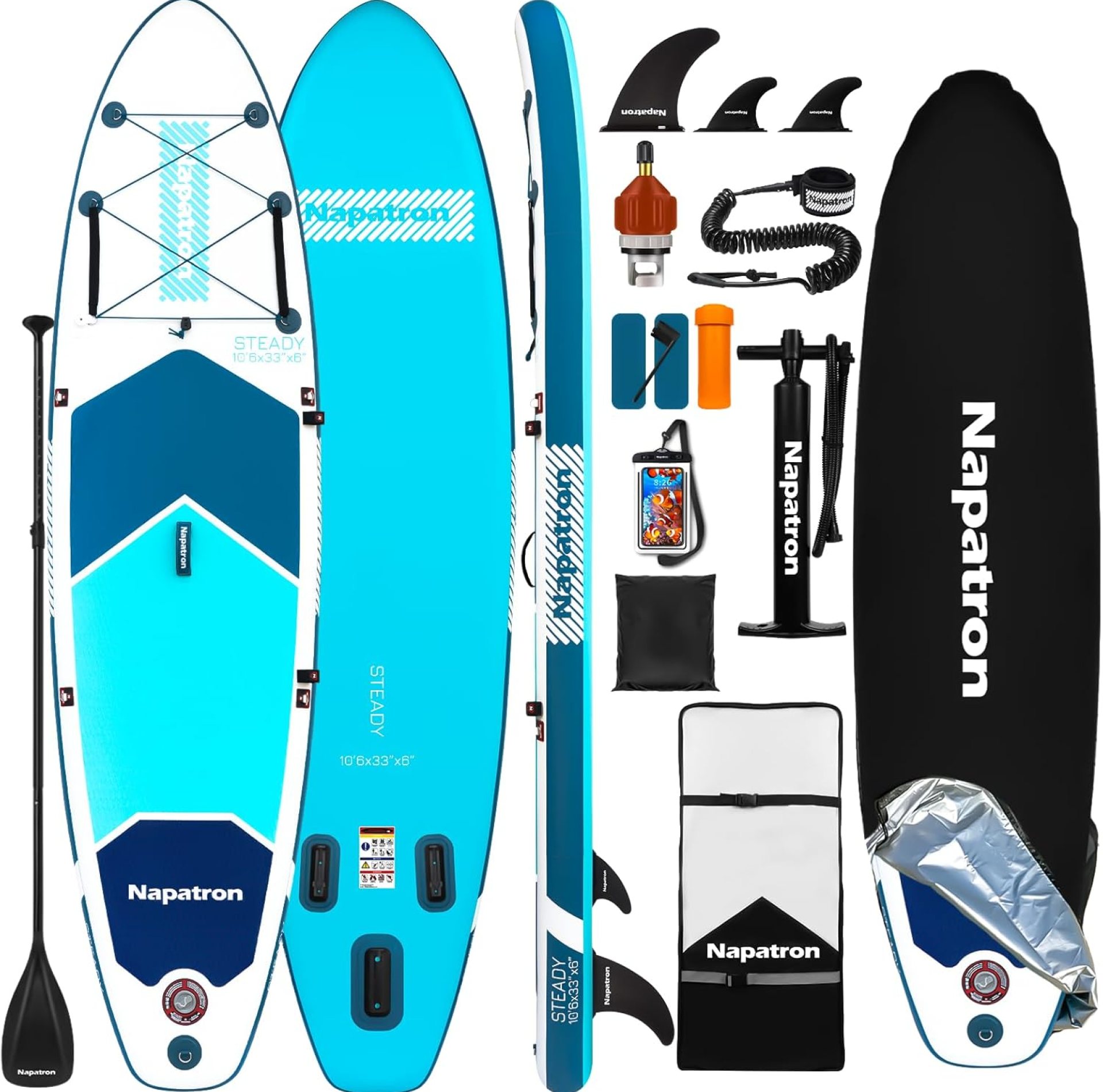 10’6 Inflatable Stand Up Paddle Boards, 33” Widened Design Sup Paddle Board, Premium Paddle Fishing Board with Accessories, Sunscreen Cover, Fast Pump, Suitable for Youth and Adults 10’6 Inflatable Stand Up Paddle Boards, 33” Widened Design Sup Paddle Board, Premium Paddle Fishing Board with Accessories, Sunscreen Cover, Fast Pump, Suitable for Youth and Adults
